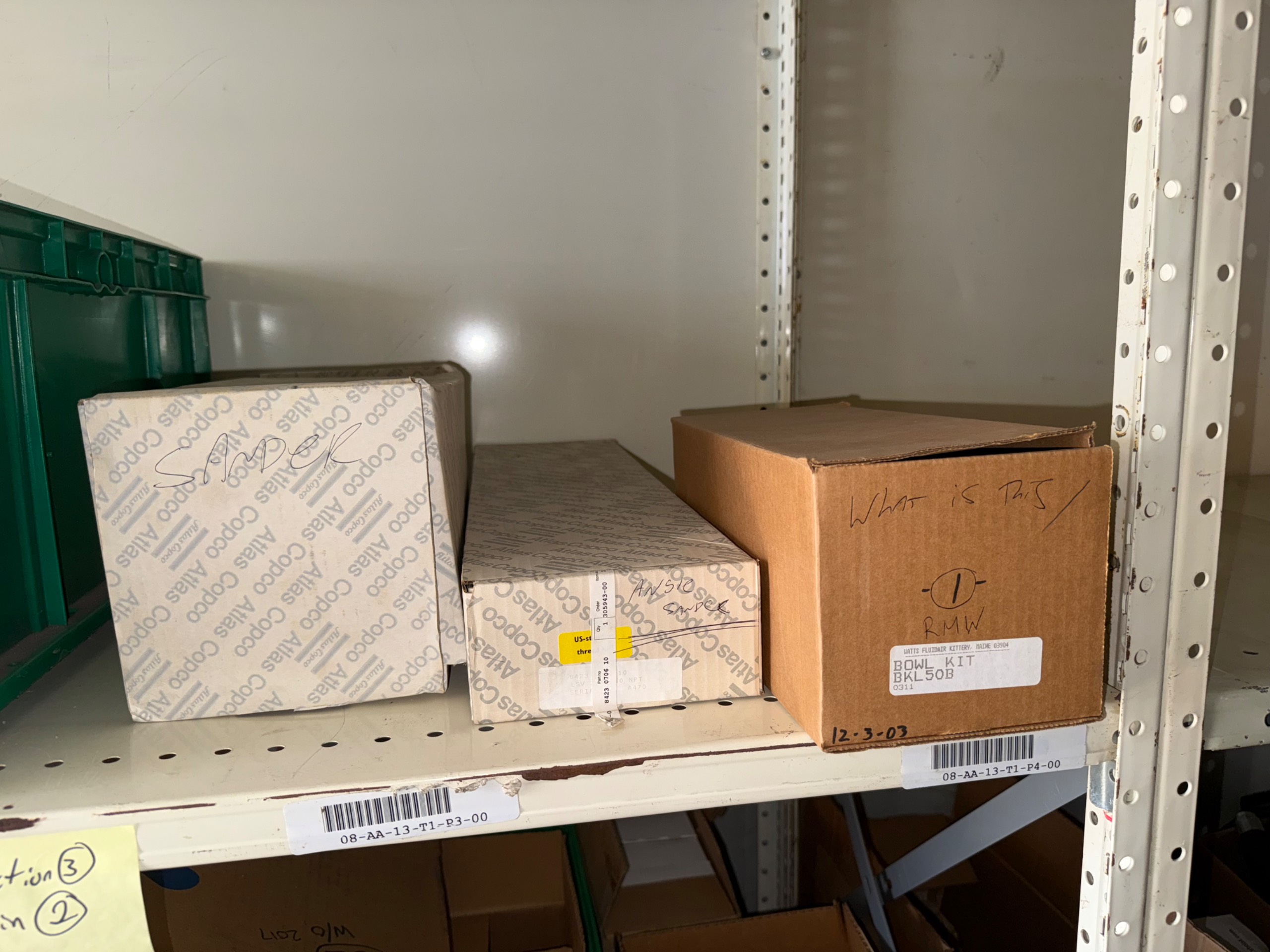 BULK INVENTORY OF INDUSTRIAL PARTS AND TOOLS - undefined