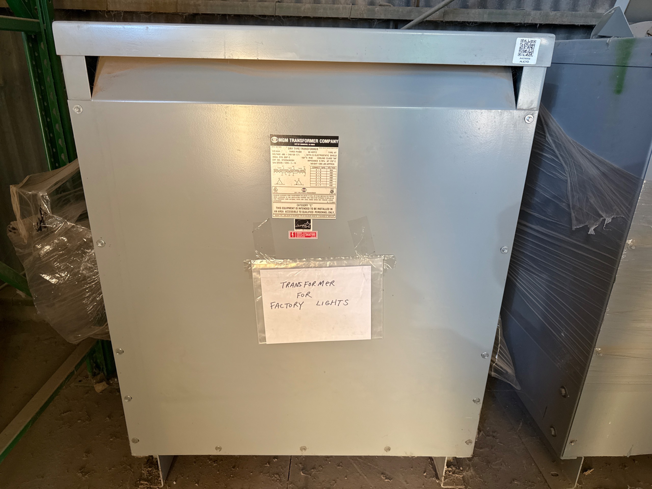 MGM TRANSFORMER COMPANY HT225A3K2SH DRY TYPE TRANSFORMER - undefined