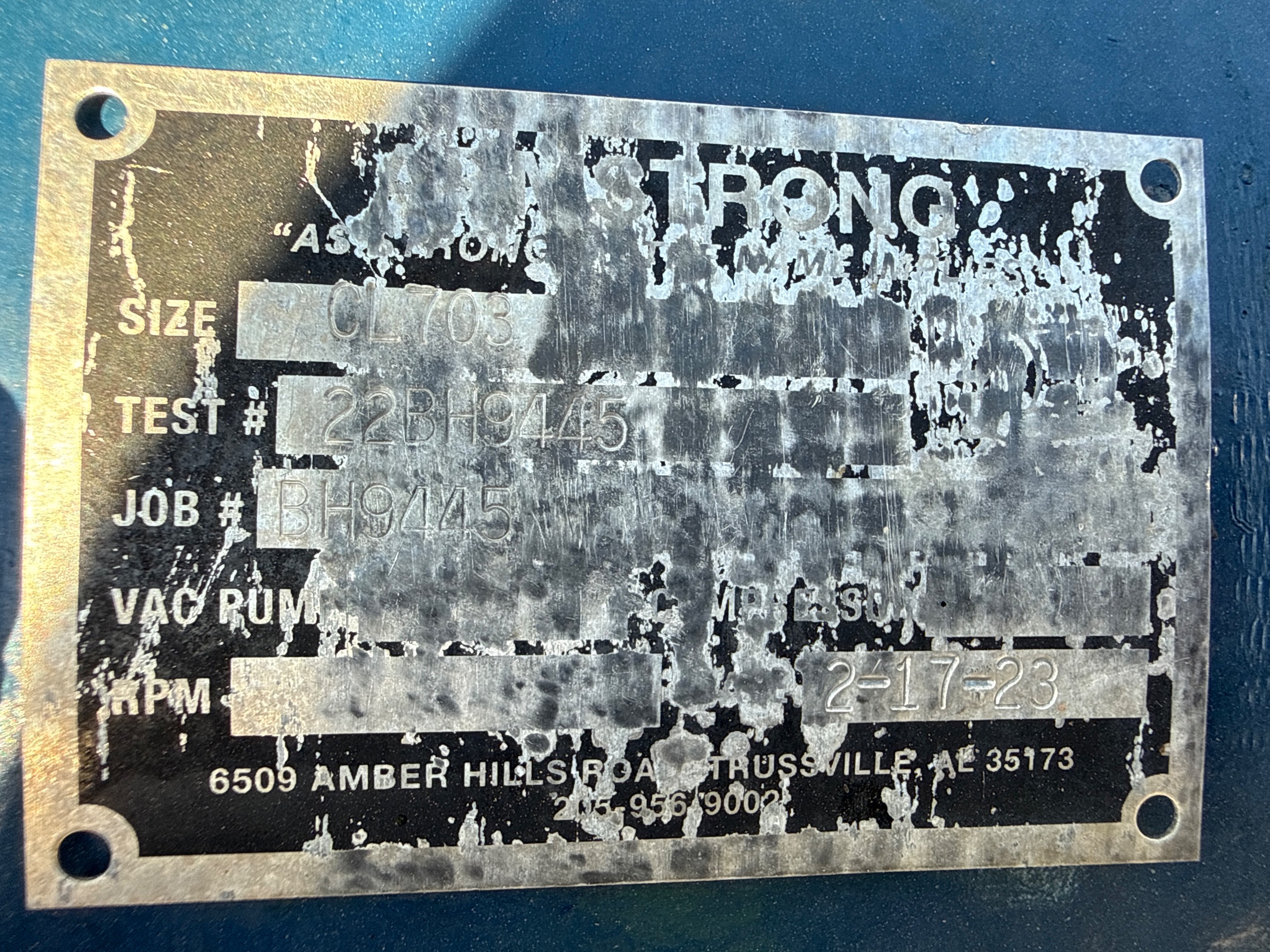 NASH 703 PUMP & 40HP MOTOR ASSEMBLY - undefined