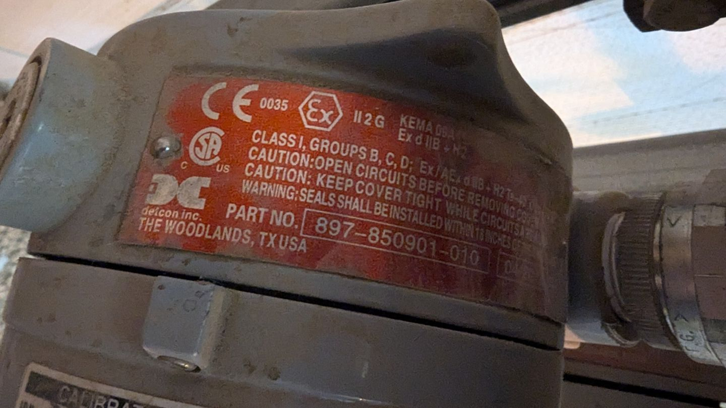 DETCON SD-1X1 GAS ANALYZER - undefined