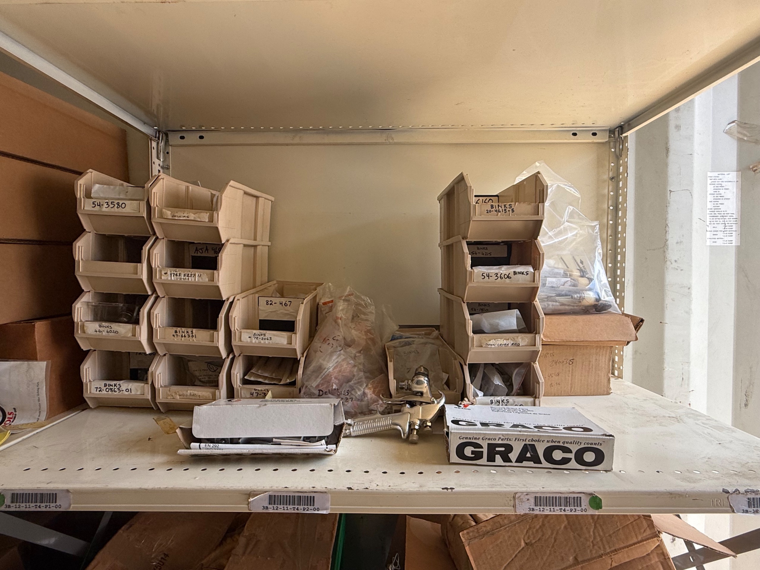 BULK INVENTORY OF INDUSTRIAL PARTS AND TOOLS - undefined