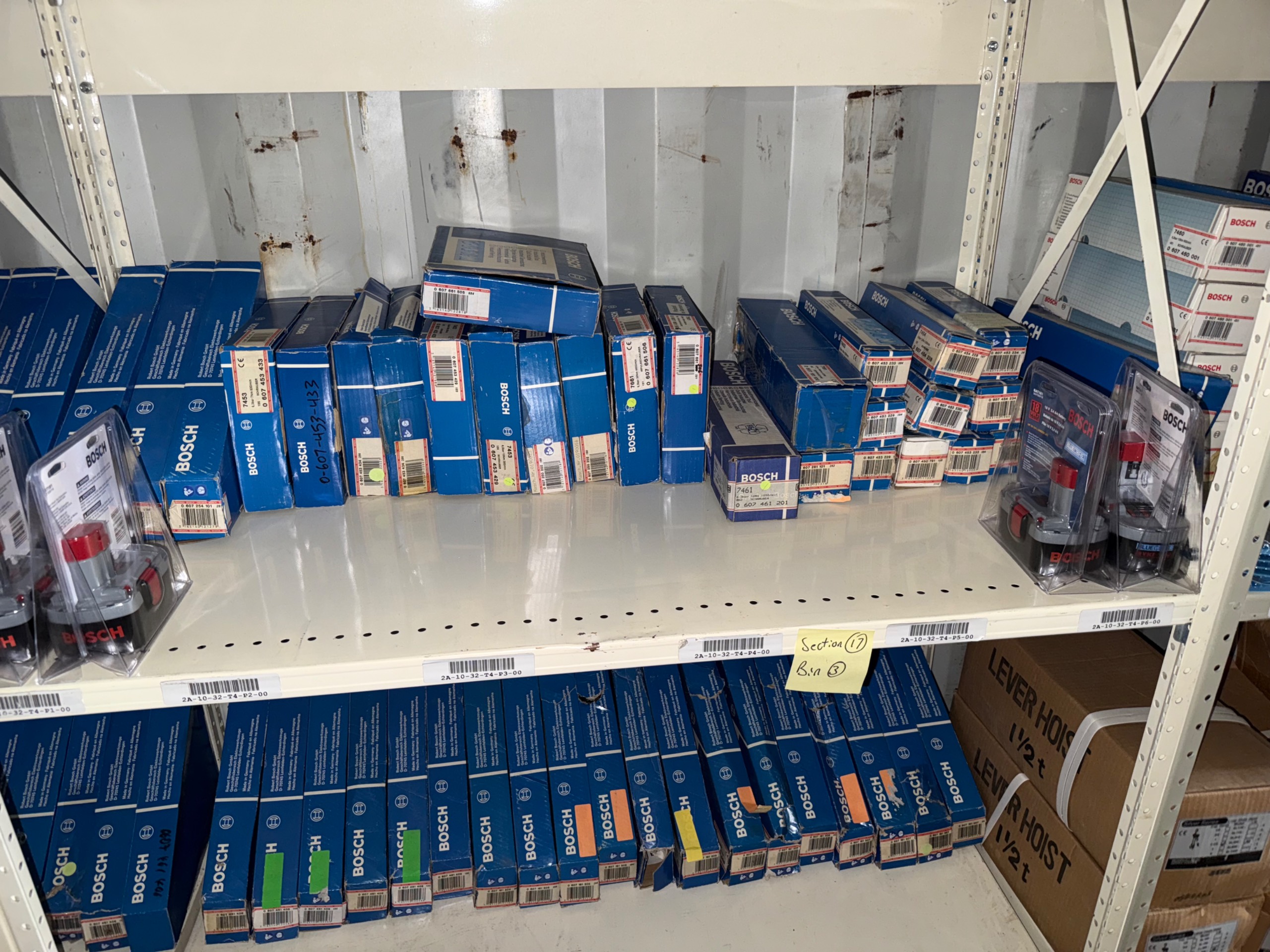 BULK INVENTORY OF INDUSTRIAL PARTS AND TOOLS - undefined