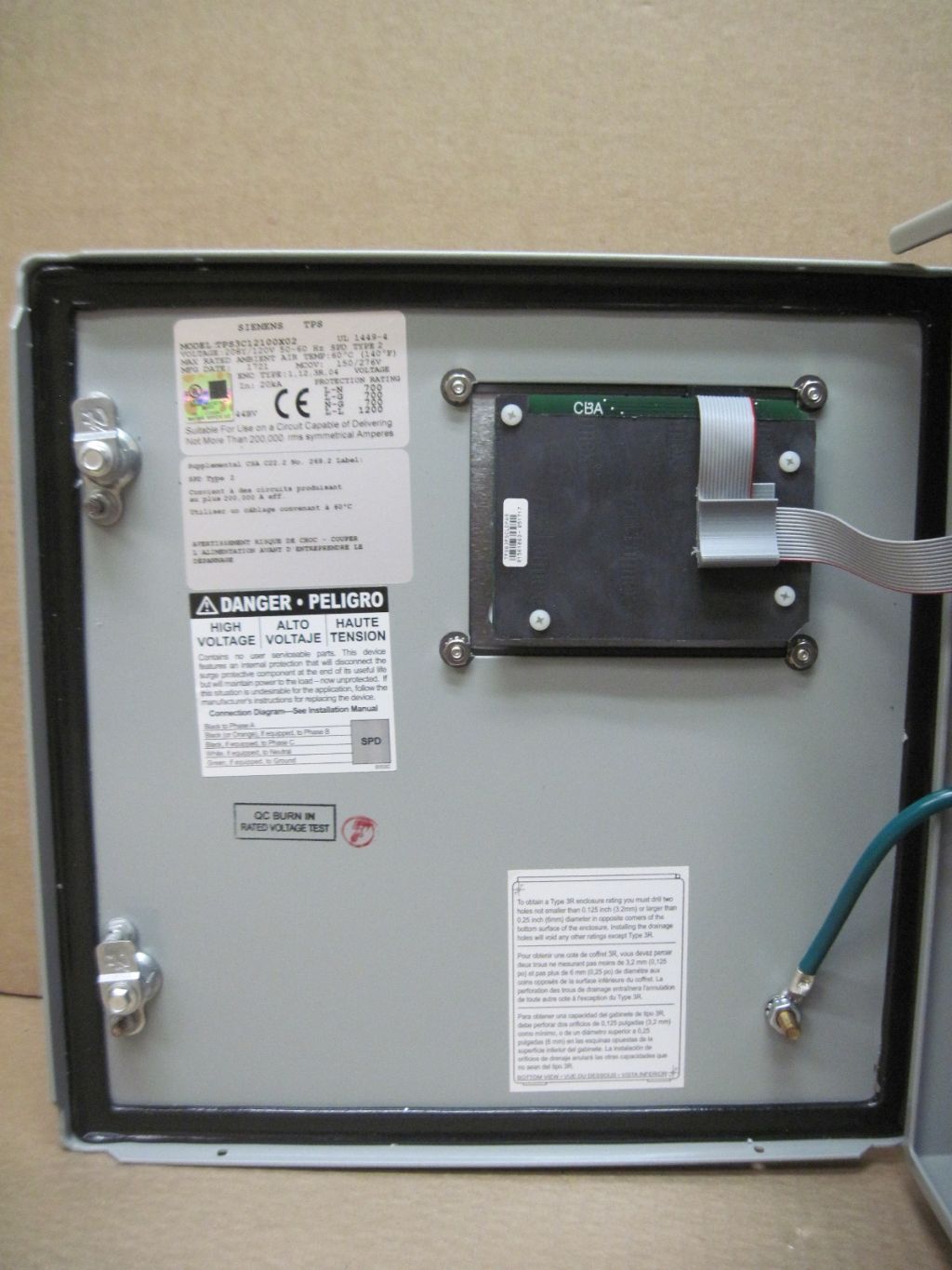 2017 SIEMENS TPS3C12100X02 SURGE PROTECTIVE DEVICE - undefined