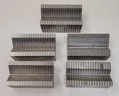 UNKNOWN BRAND MAGNETIC V-BLOCK SET OF 5, H: 1-7/8IN L: 4-3/8IN W: 2-3/8IN DIMENSIONS - undefined