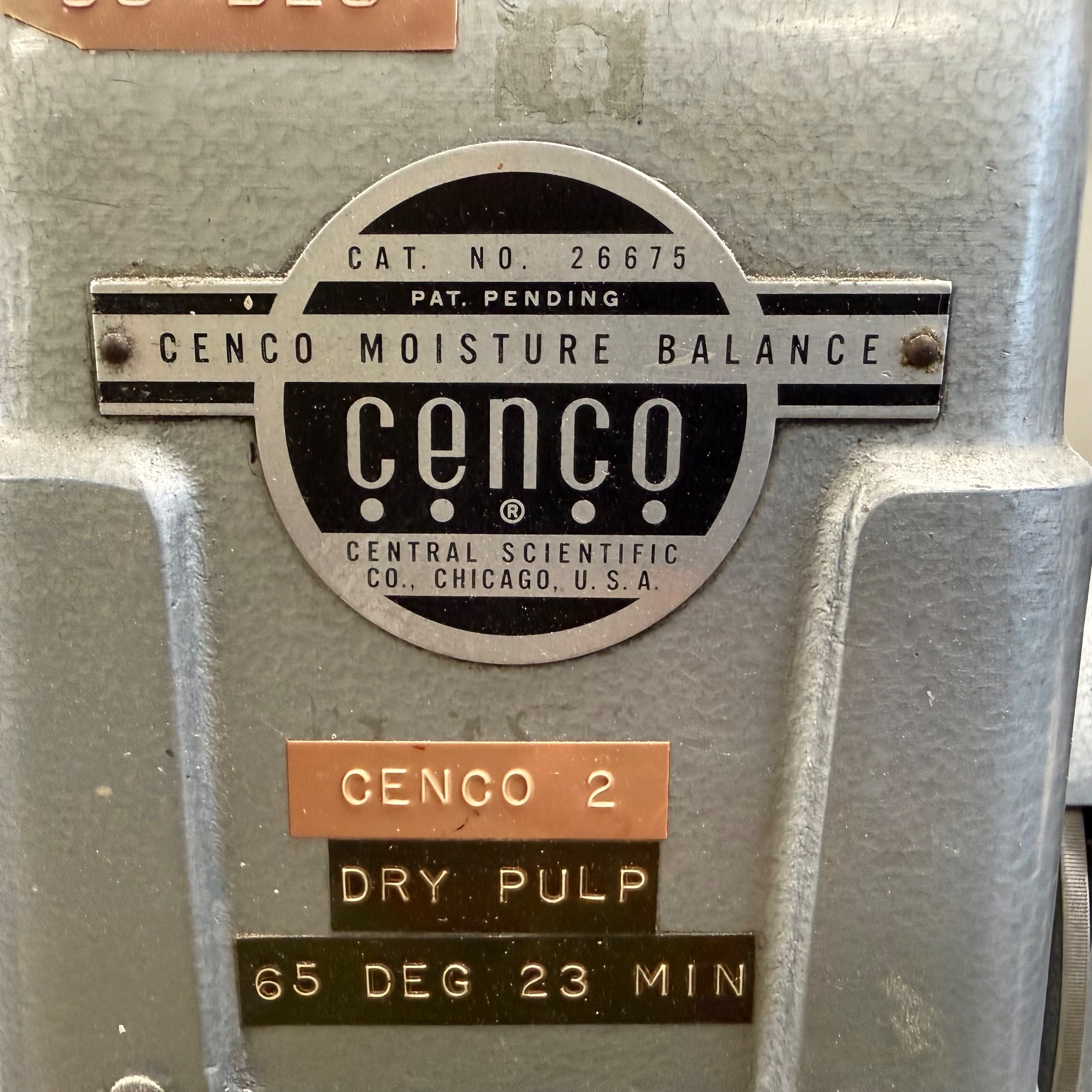 CENCO MOISTURE BALANCE - undefined