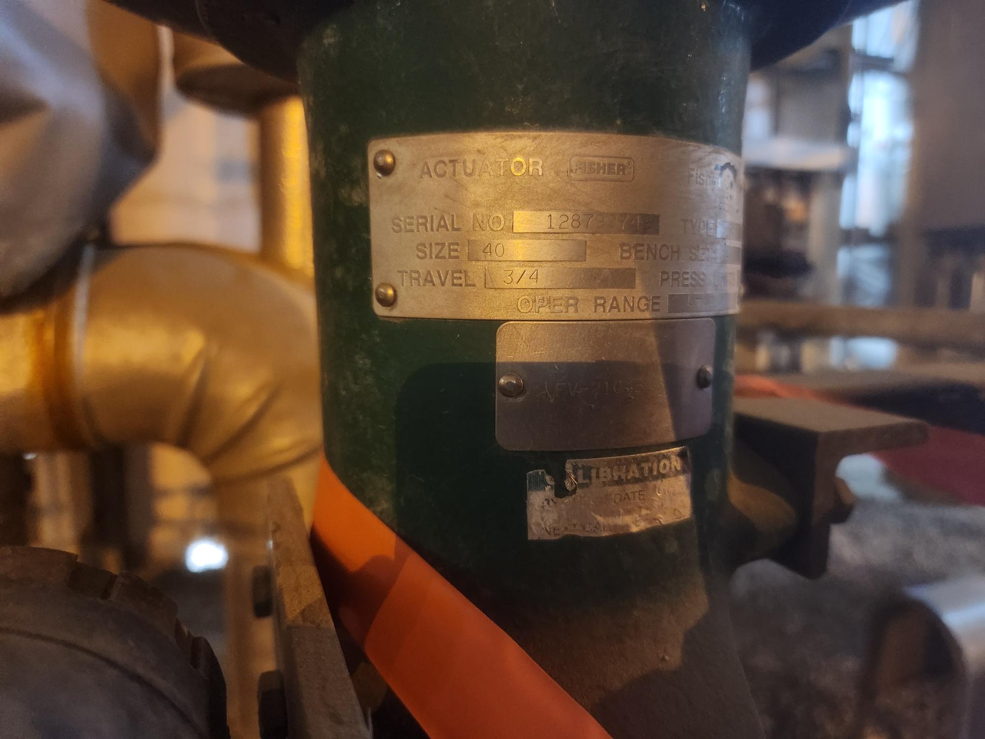 FISHER CONTROL VALVE WITH 657 ACTUATOR - undefined