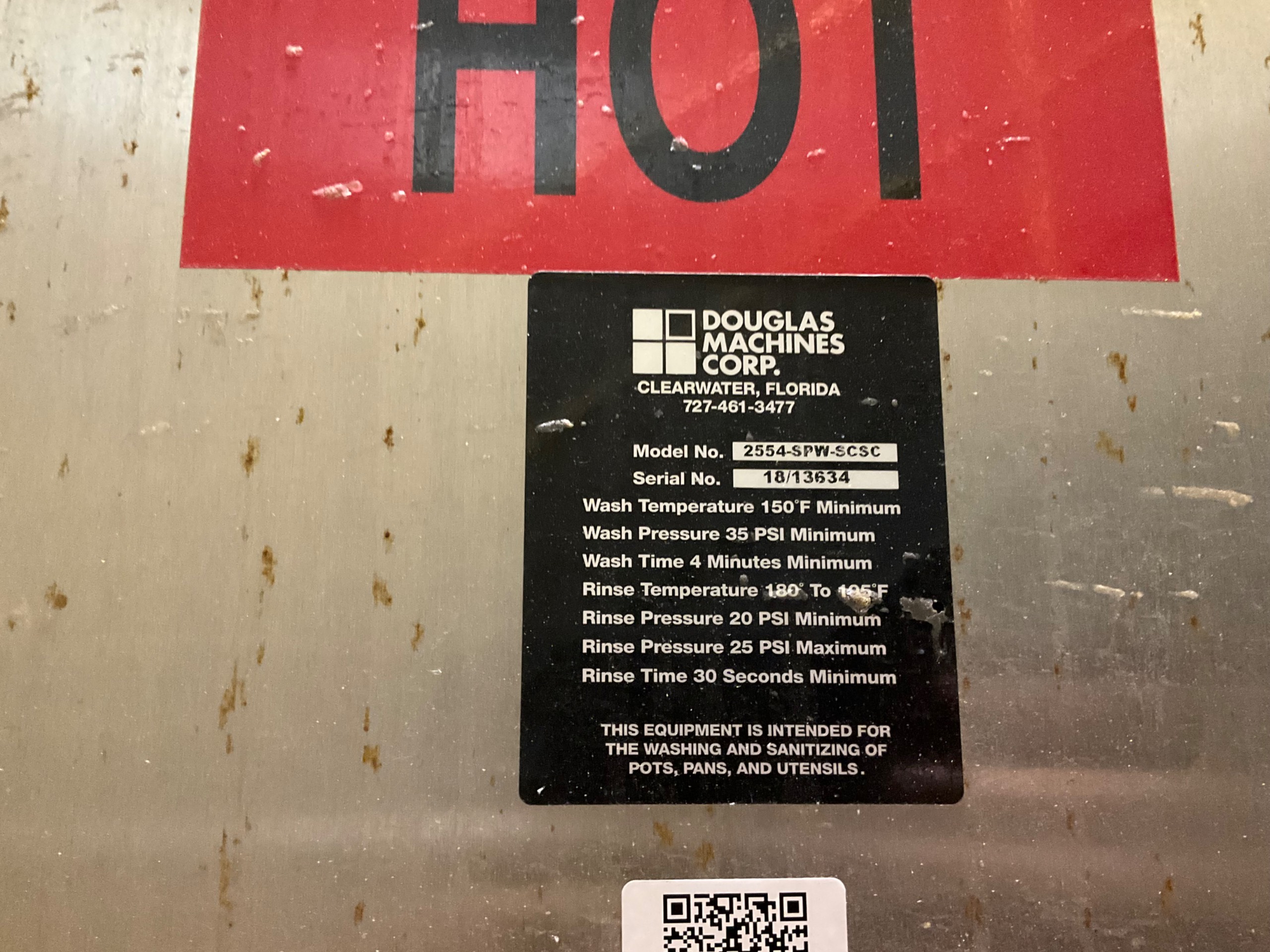 DOUGLAS MACHINES CORPORATION 2554‑SPW‑SCSC SCALE PARTS WASHERS - undefined
