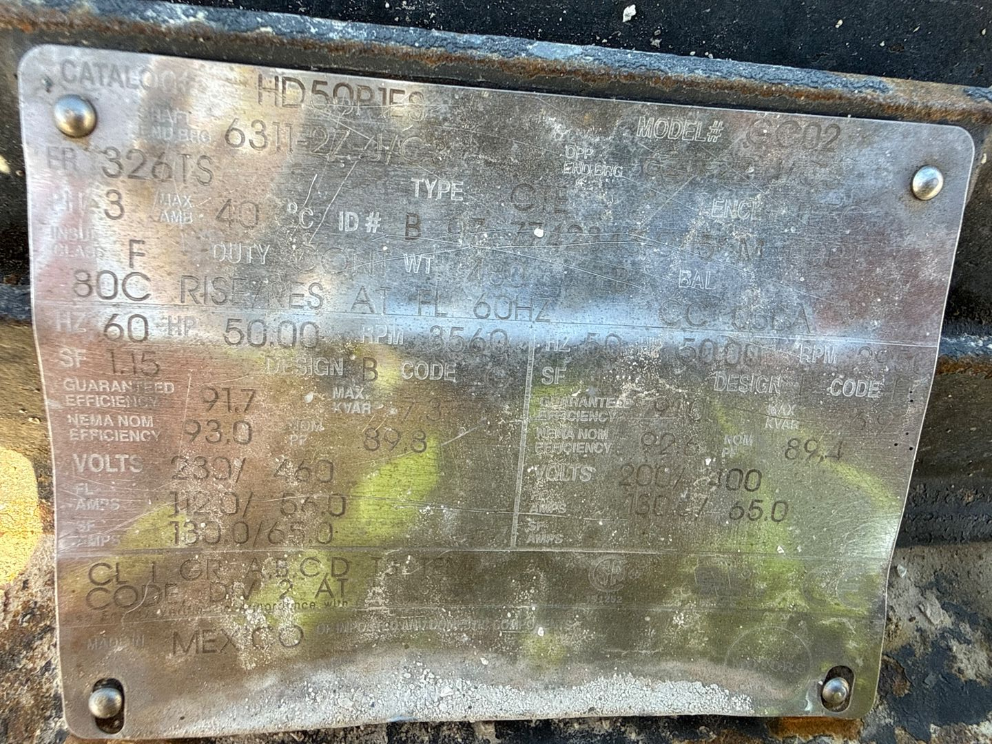 LA BOUR PUMP & 50 HP MOTOR ASSEMBLY - undefined