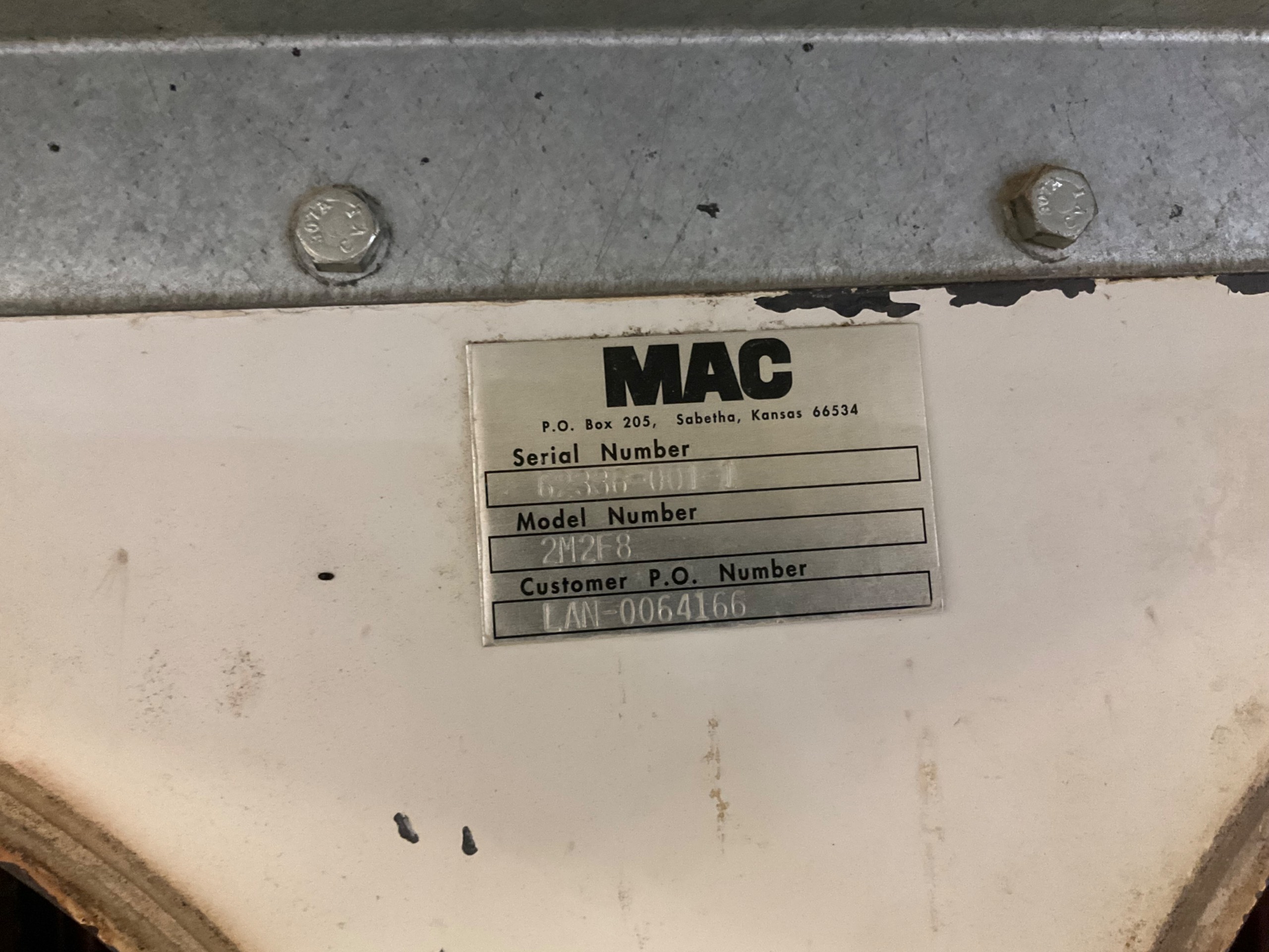 MAC 2M2F8 DUST COLLECTOR - undefined