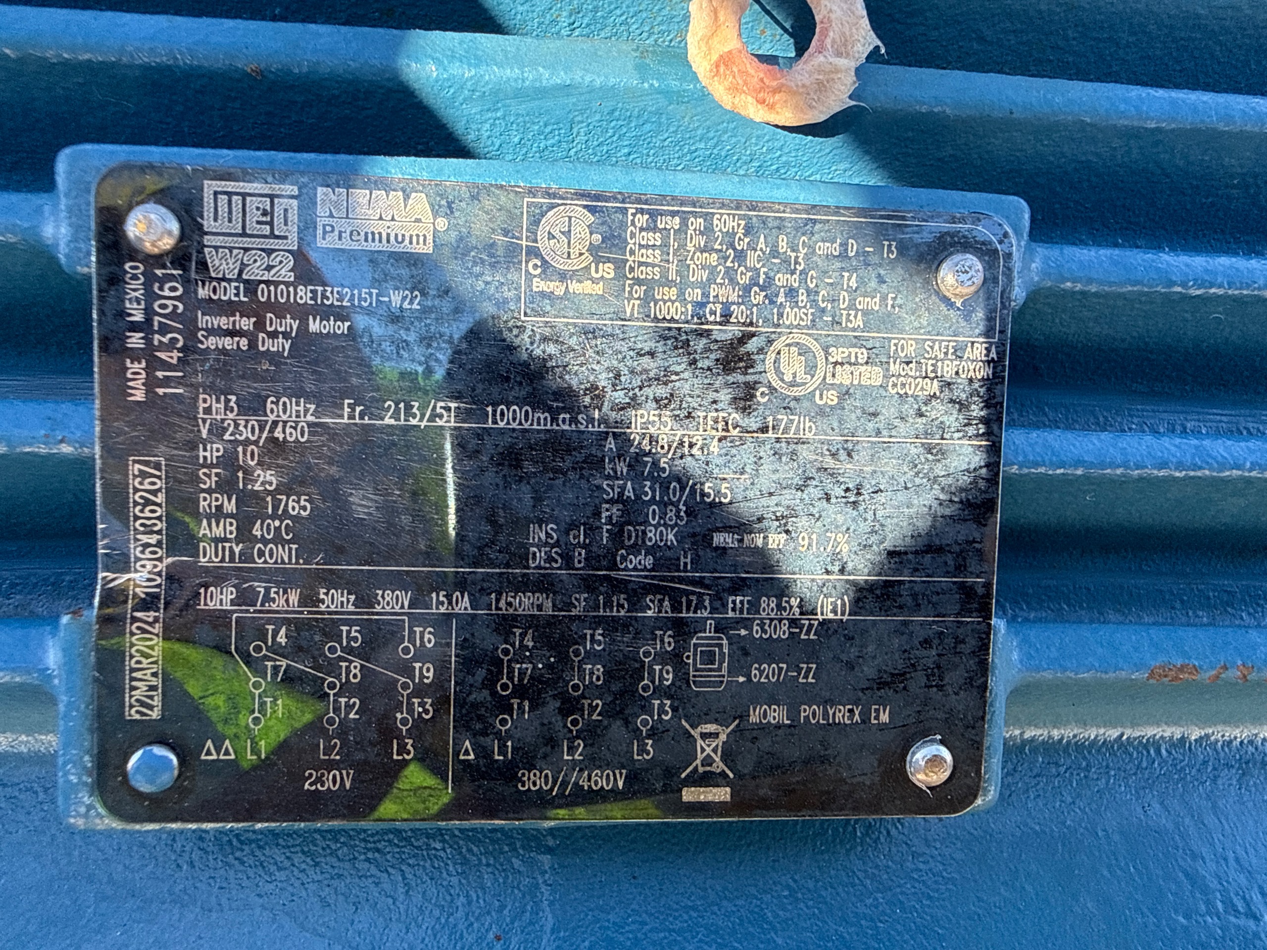 GOULDS 3756 PUMP & 10HP MOTOR ASSEMBLY - undefined
