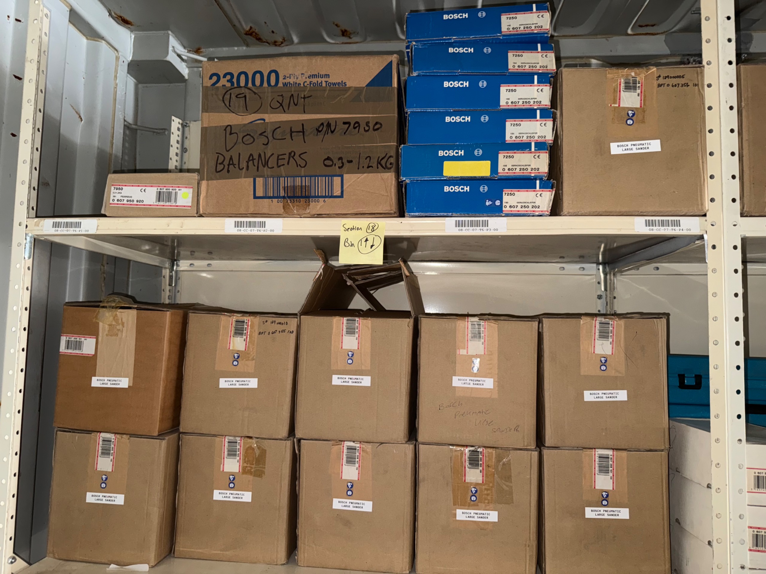 BULK INVENTORY OF INDUSTRIAL PARTS AND TOOLS - undefined