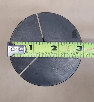 5C STEP COLLET, 3" HEAD DIAMETER, 1-1/8" HEAD THICKNESS, 1/8" PILOT HOLE, 4.5" OAL - undefined