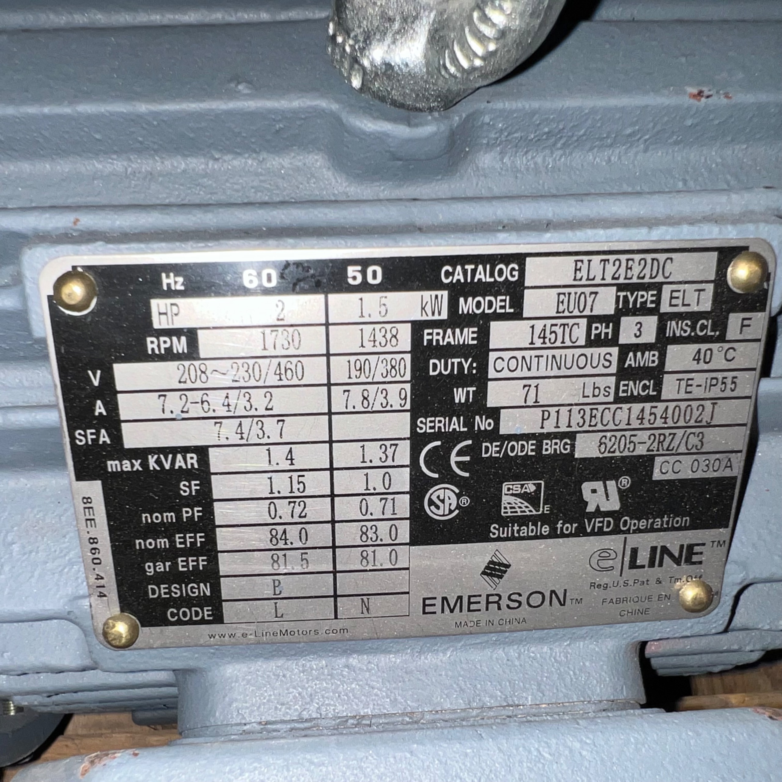 QTY 8 OF ELECTRIC MOTORS - undefined