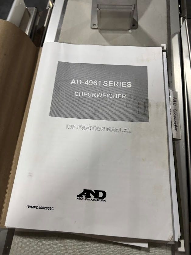 A&D COMPANY AD-4961-2KD-2035 CHECK WEIGHER - undefined