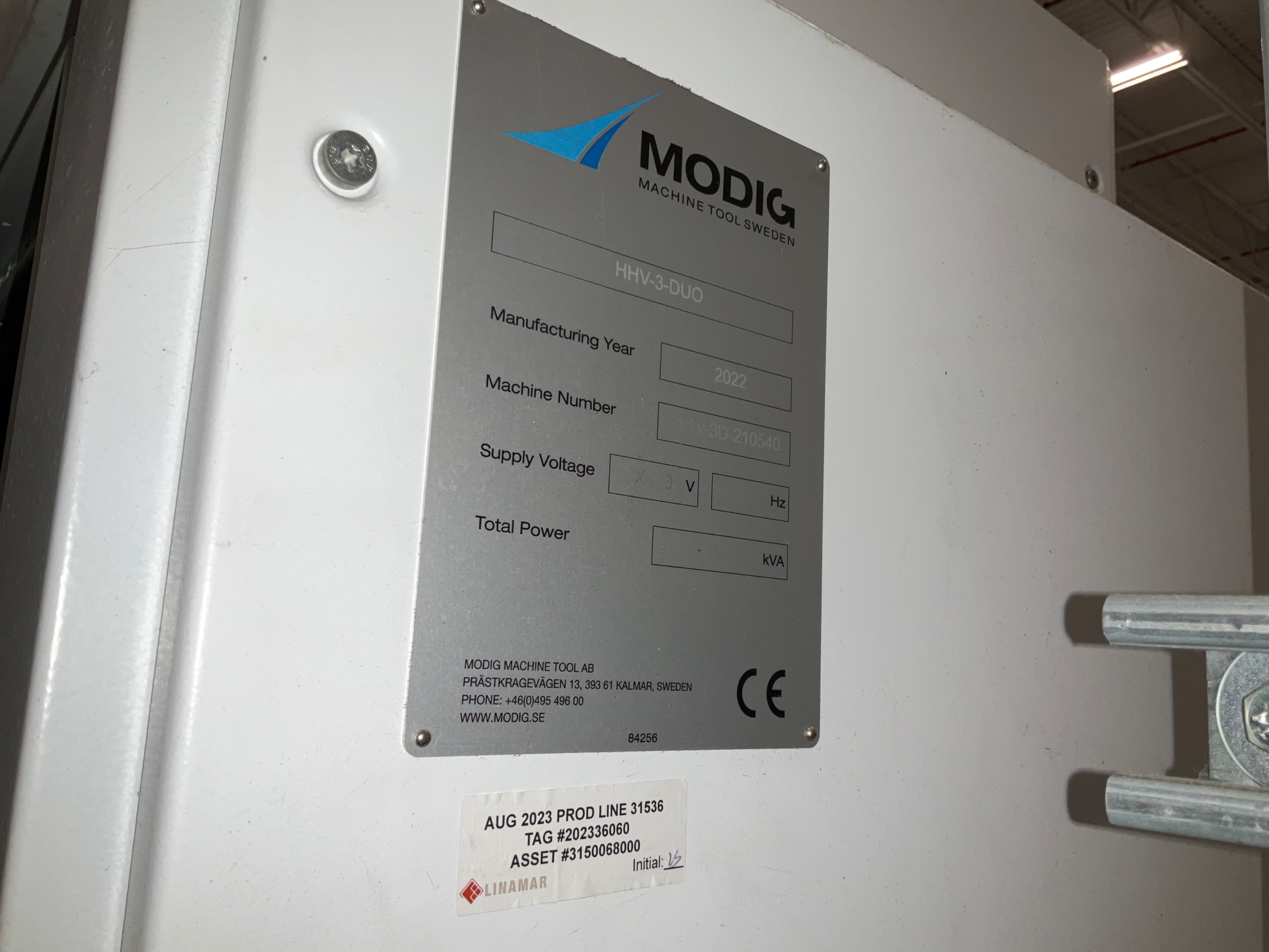 2022 MODIG HHV-3-DUO HORIZONTAL MACHINING CENTER - undefined