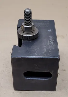 ALORIS DA 55Q MORSE TAPER HOLDER, #5 MORSE TAPER SIZE, H: 3-3/8”, W: 3-1/8”, L: 5-1/2” - undefined