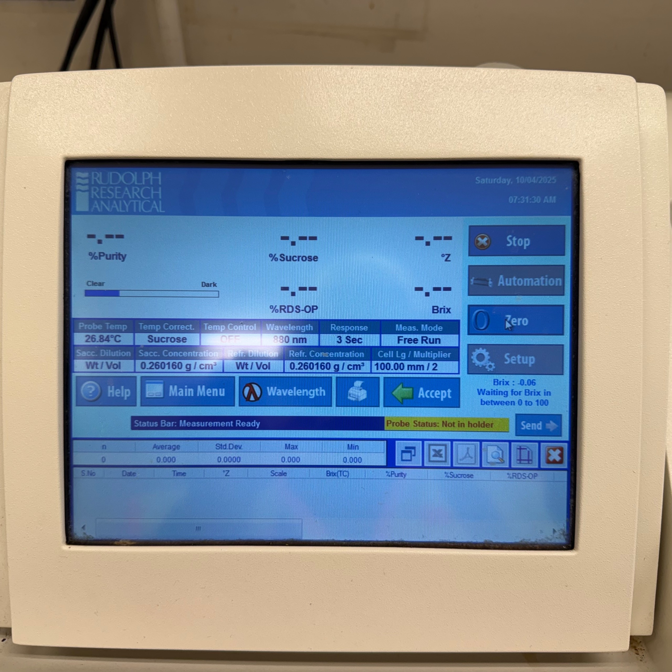 RUDOLPH RESEARCH ANALYTICAL AP880-PLUS PLUS AUTOMATIC SACCHARIMETER - undefined