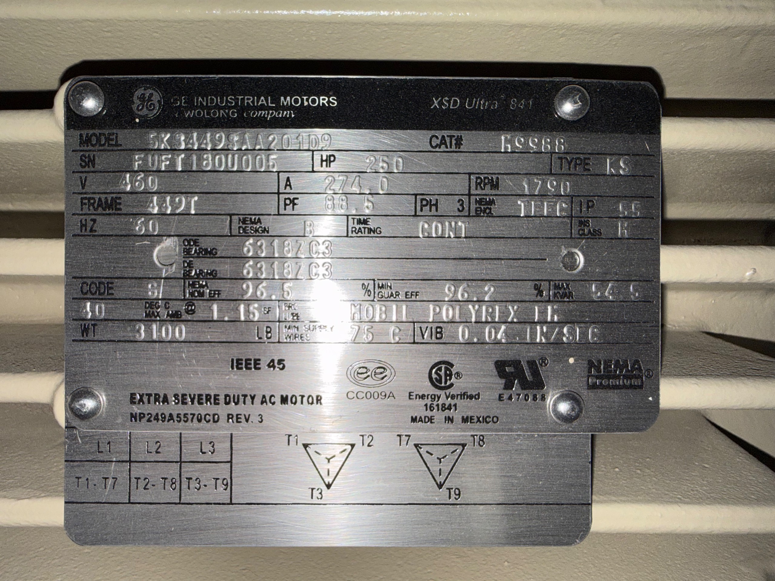 GENERAL ELECTRIC 5KS449SAA201D9 MOTOR - undefined