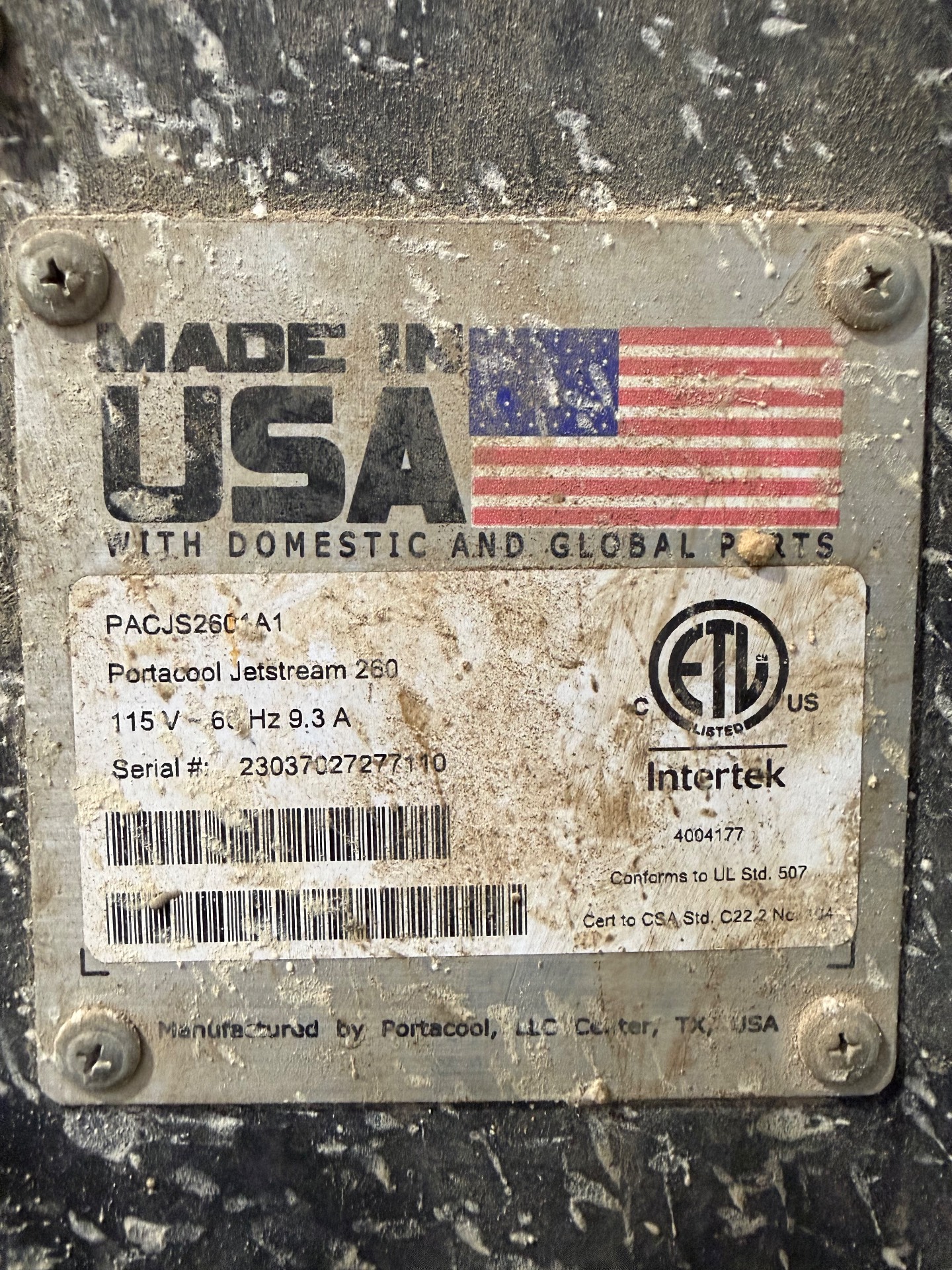 PORTACOOL PACJS2601A1 JETSTREAM 260 EVAPORATIVE AIR COOLER - undefined