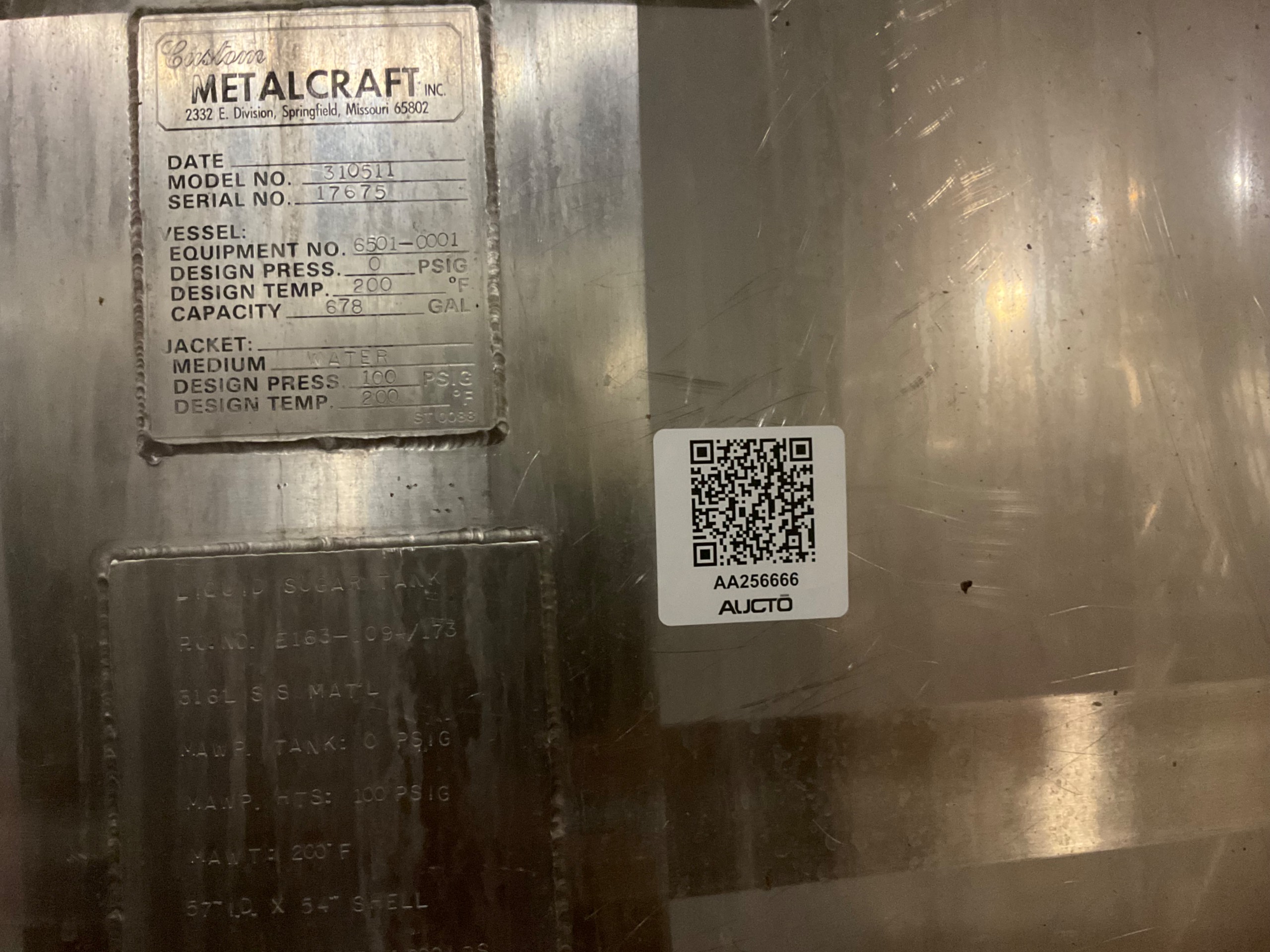 1994 METALCRAFT 310511 MIXER TANK - undefined