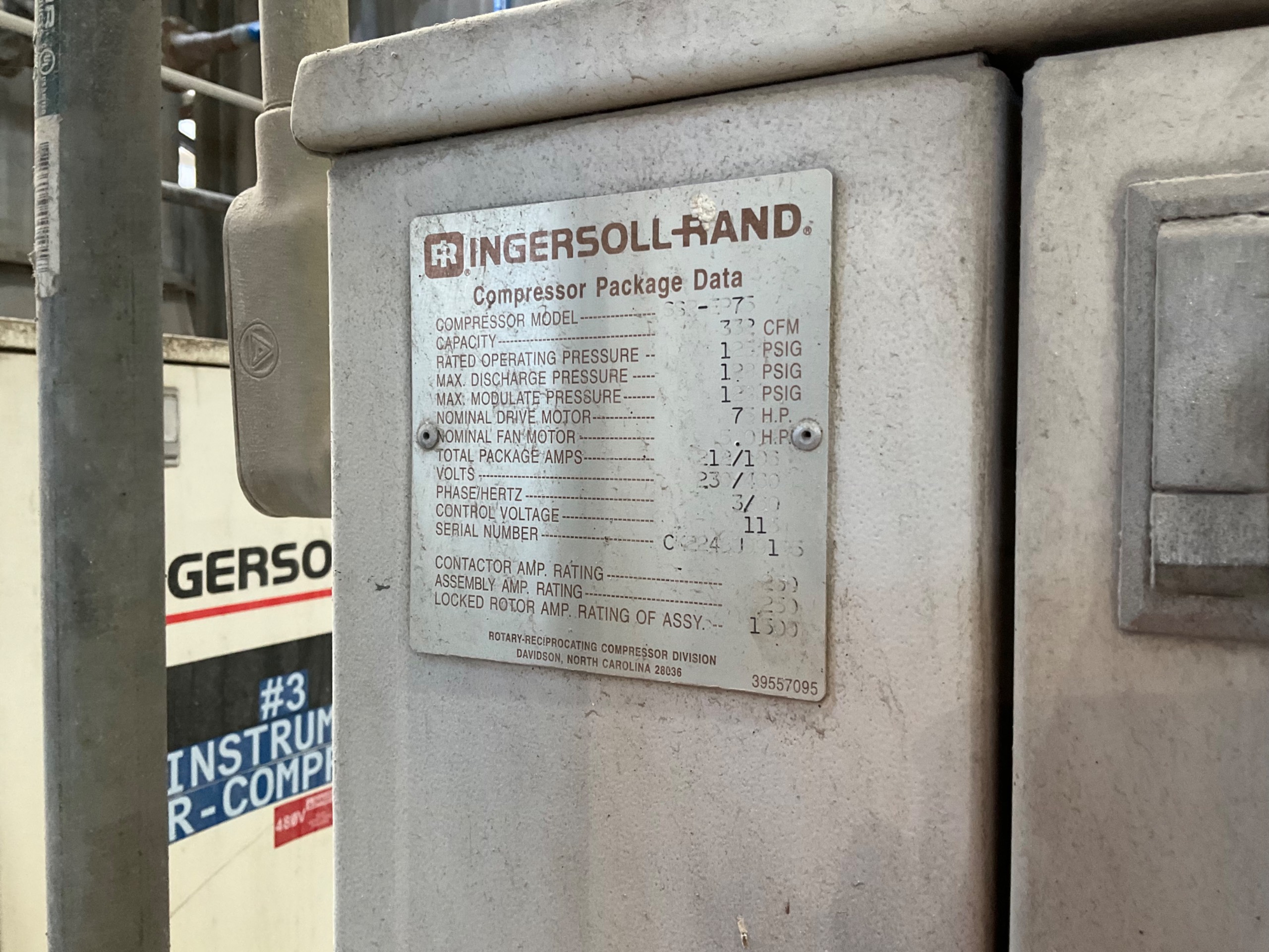 INGERSOLL-RAND SSR-EP75 AIR COMPRESSOR - undefined