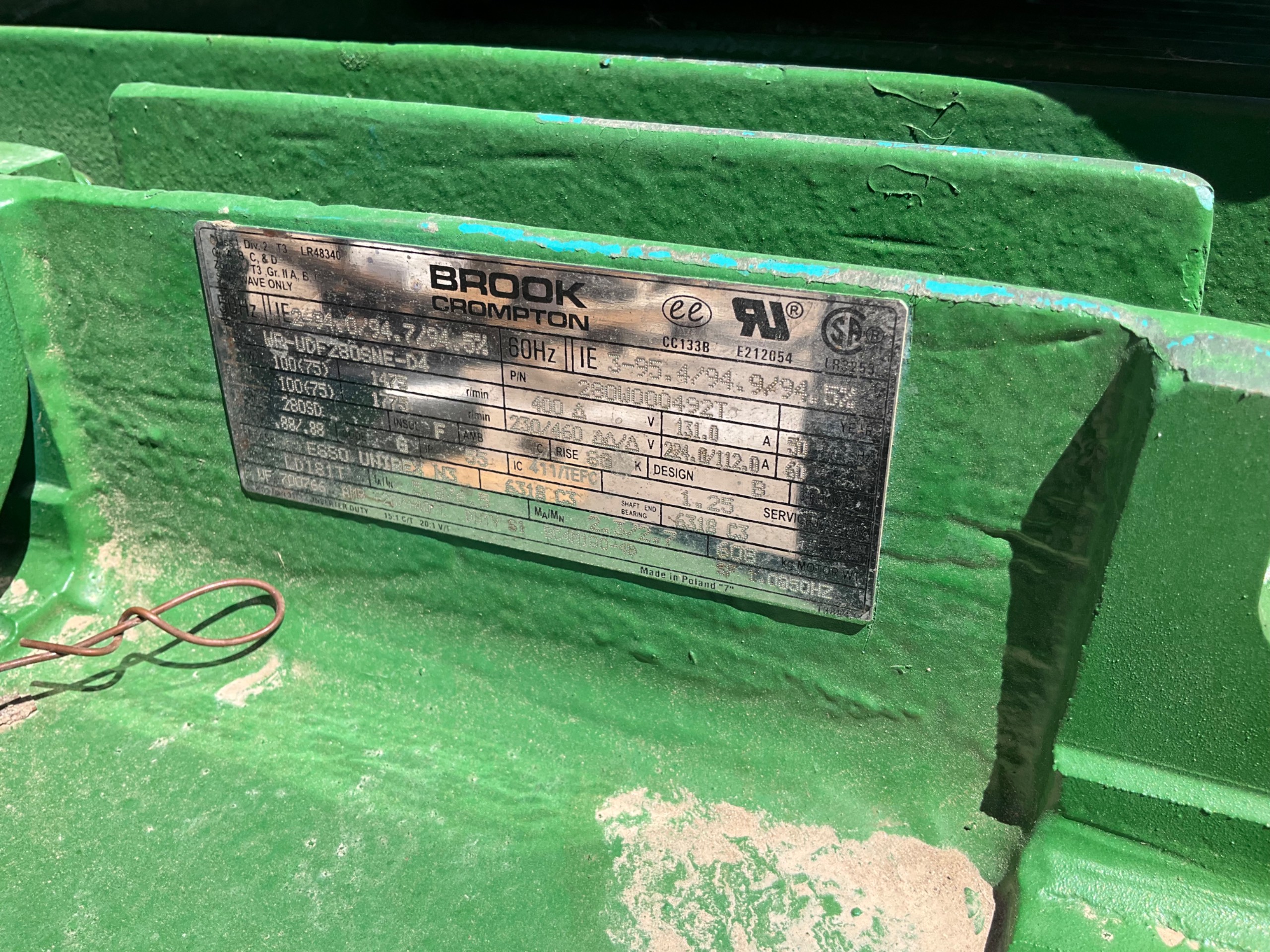 BROOK CROMPTON WP-UDF280SNE-D4 AC MOTOR - undefined