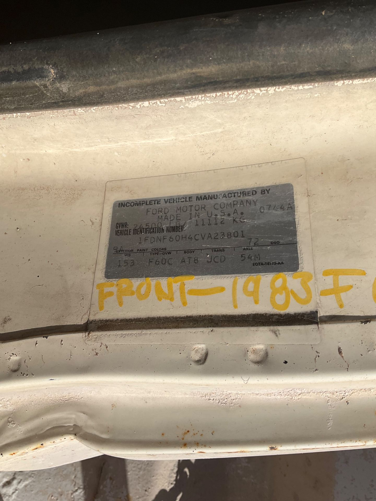 1982 FORD F600 DUMP TRUCK - undefined