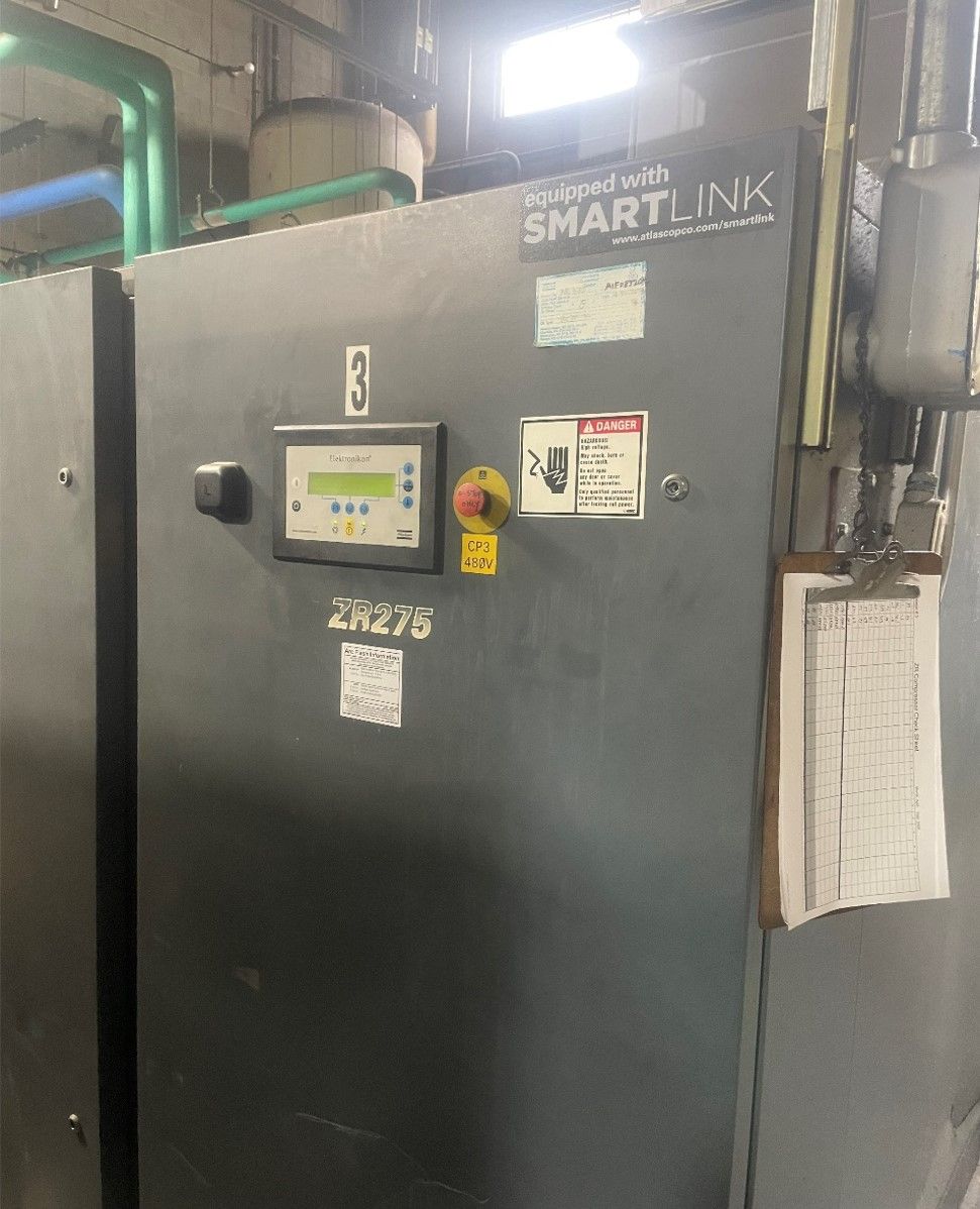 ATLAS COPCO ZR 275 STATIONARY AIR COMPRESSOR WITH DRYER - undefined