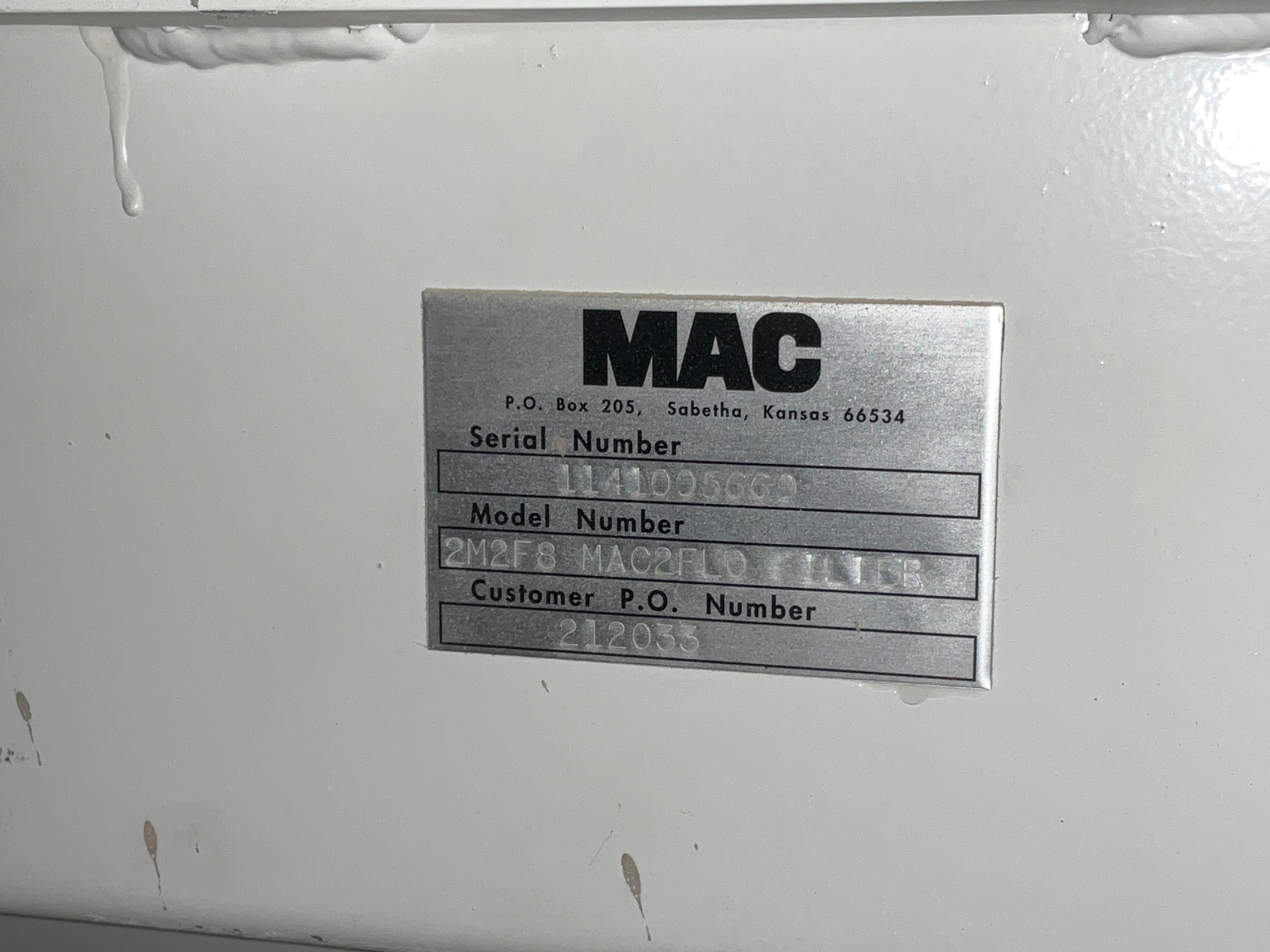 MAC 2M2F8 DUST COLLECTOR - undefined