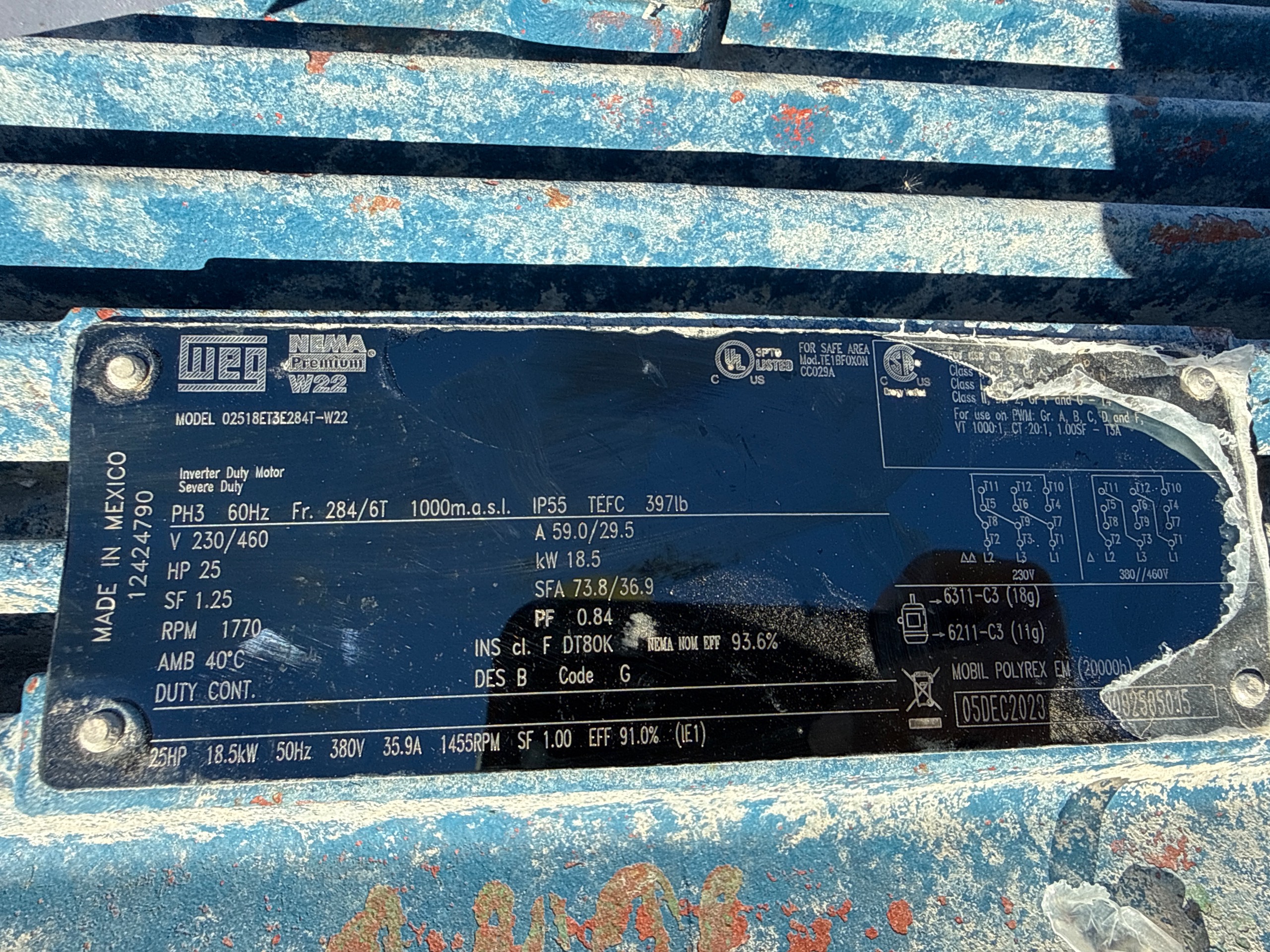 GOULDS PUMP & 25 HP MOTOR ASSEMBLY - undefined