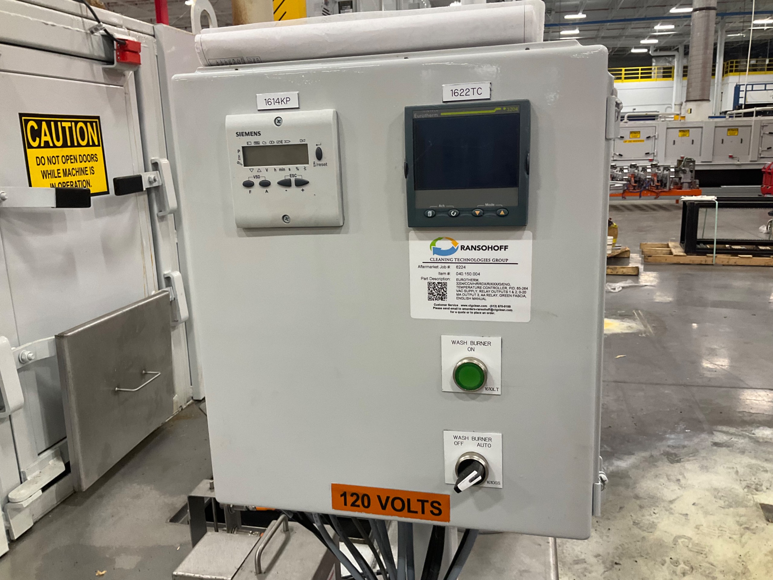 RANSOHOFF PARTS WASHING MACHINE - undefined