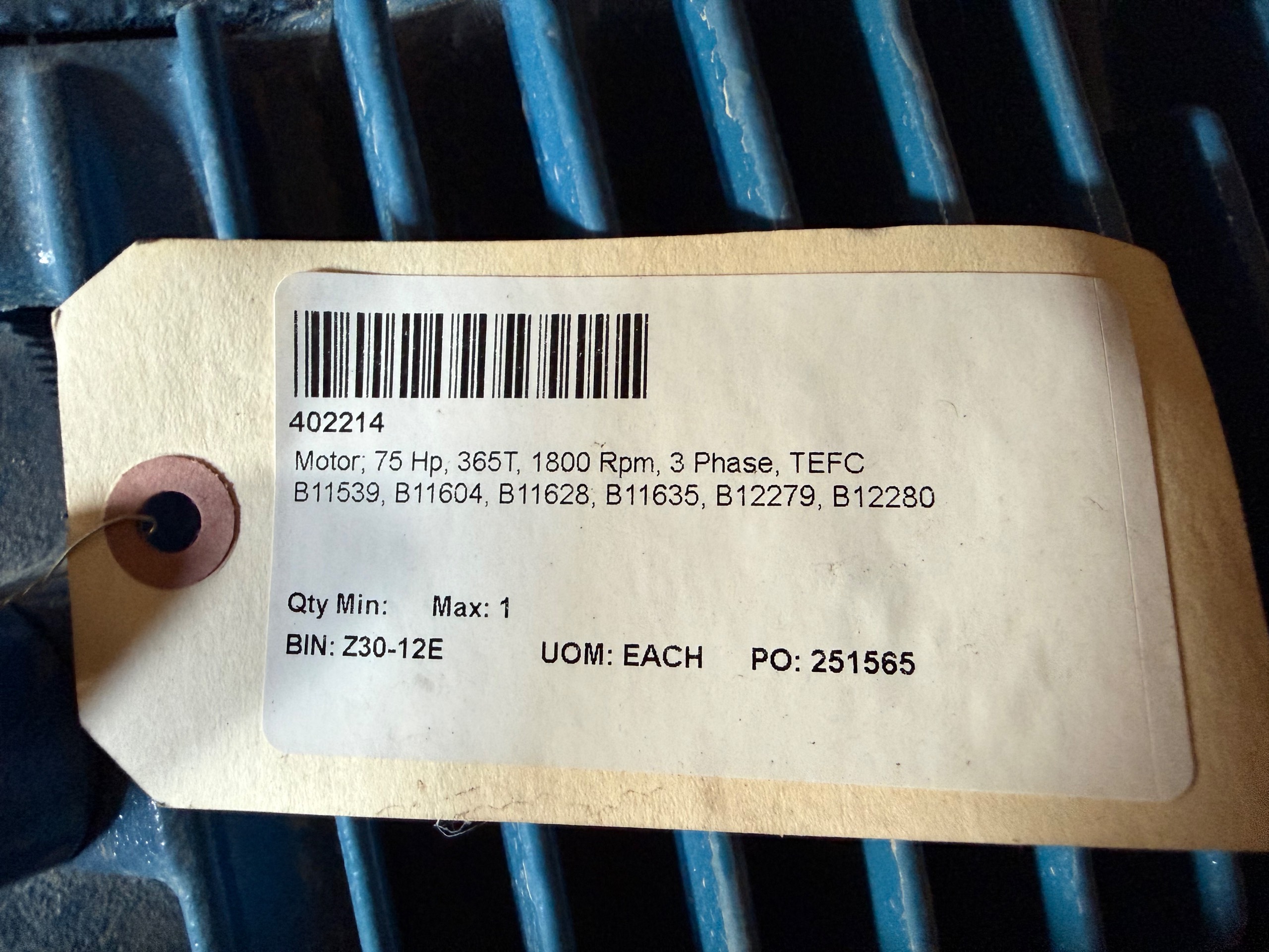 2025 WEG 07518ET3E365T-W22 AC MOTOR - undefined