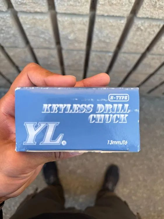 YL KEYLESS DRILL CHUCK H-TYPE 13MM JT6, 1.5-13MM, JT6 MOUNT, ≤0.05MM TIR, 0.7KG, 4500-5000 RPM - undefined