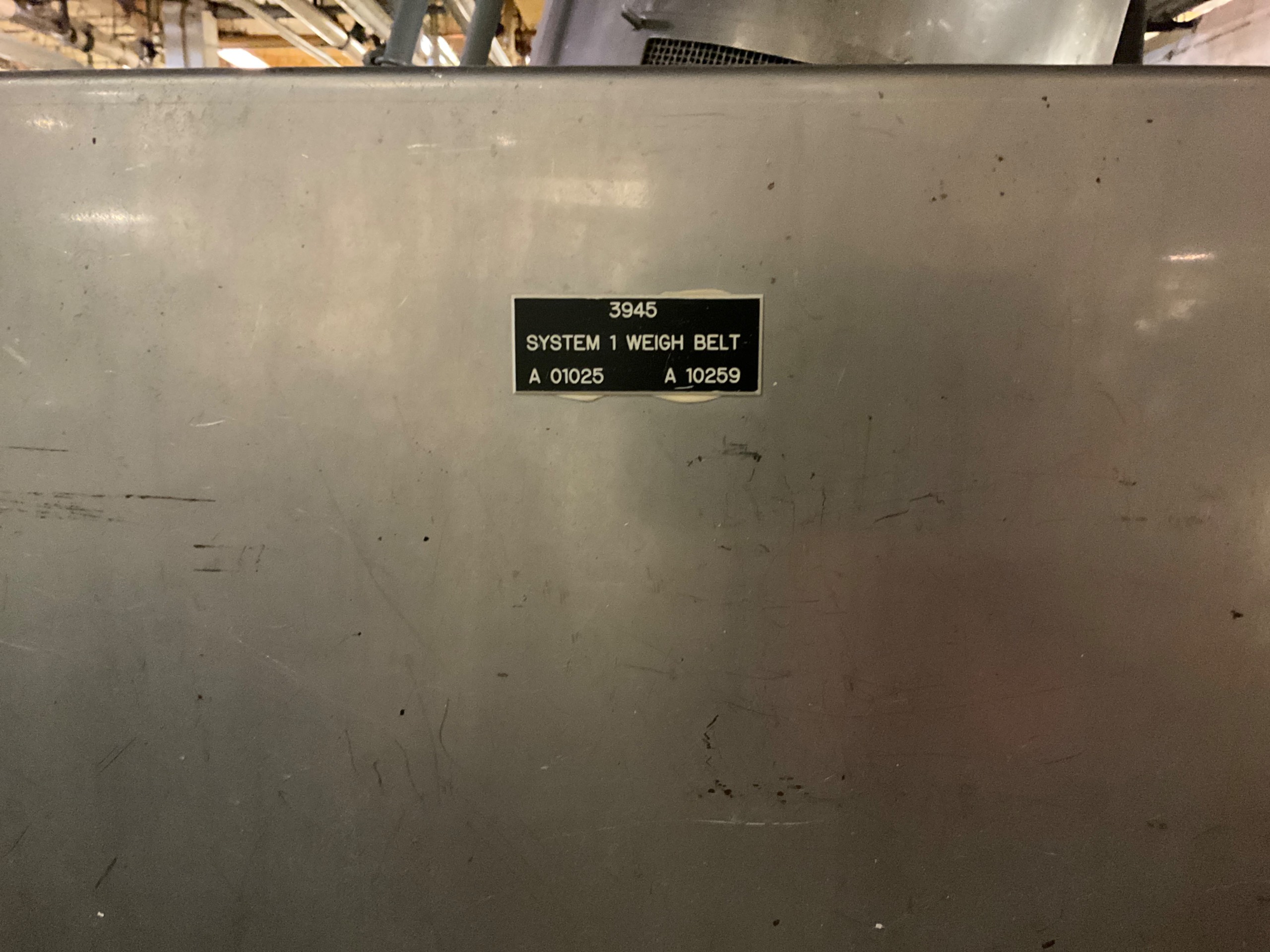 THAYER CONVEYOR CHECK WEIGHT - undefined