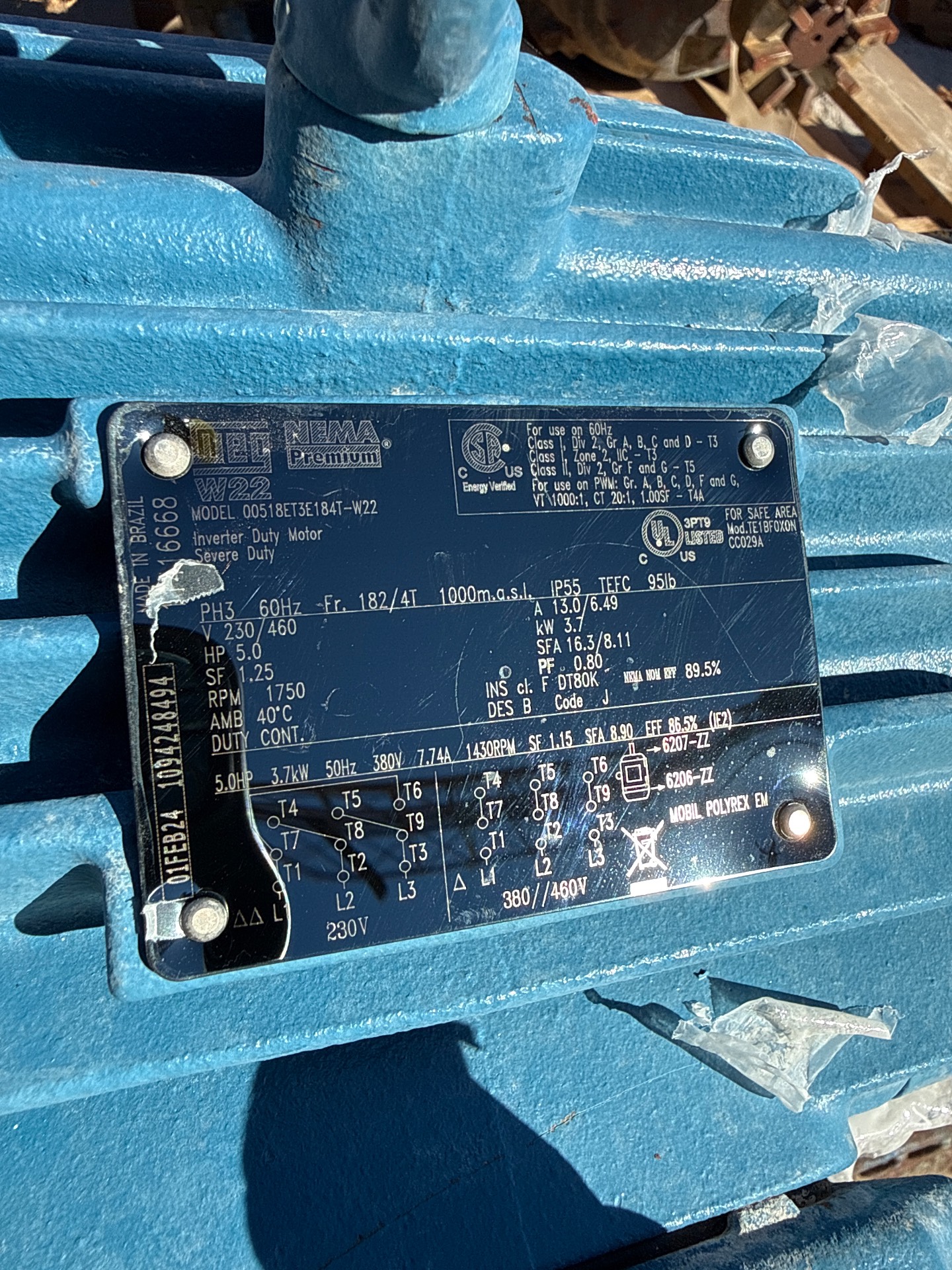 LABOUR DPL PUMP & 5 HP MOTOR ASSEMBLY - undefined