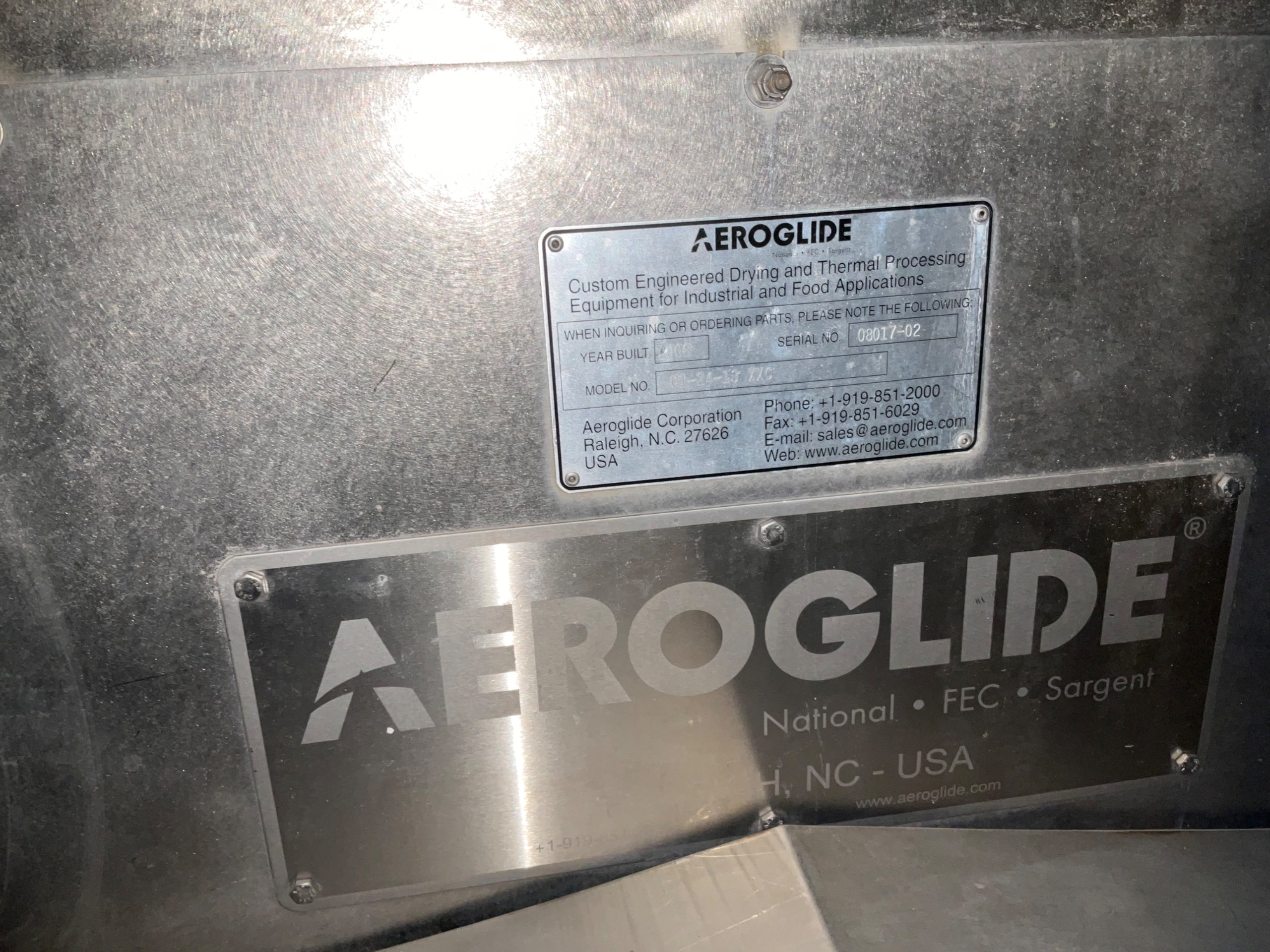 2008 AEROGLIDE C1-24-13 XXC FOOD DRYER - undefined