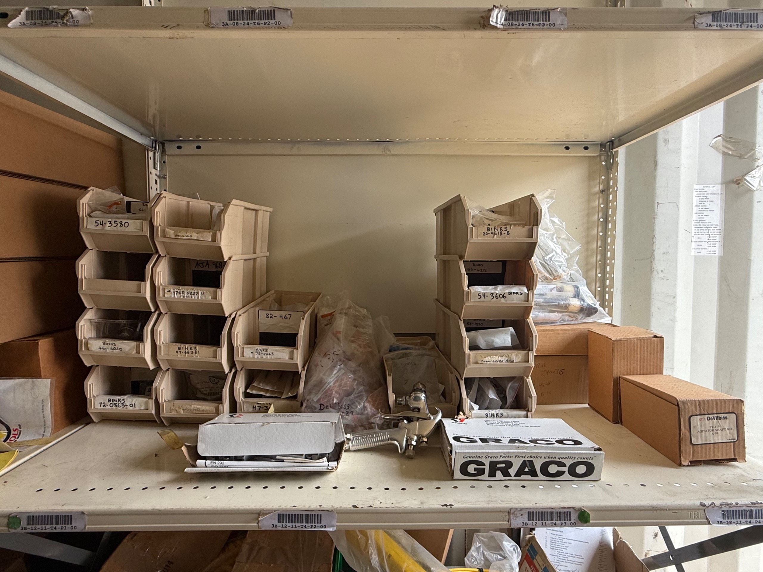 BULK INVENTORY OF INDUSTRIAL PARTS AND TOOLS - undefined