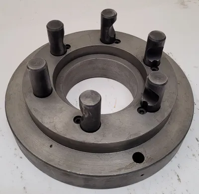 D1-8 LATHE CHUCK BACK PLATE ADAPTER - TYPE D1-8, 1 IN PIN, 11 IN OD, 5.5 IN HUB - undefined
