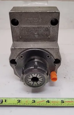 VDI 60 OFFSET LIVE TOOL HOLDER OAL: 9" W: 4" H: 6" NUT DIA: 2" BORE DIA: 1.25" - undefined