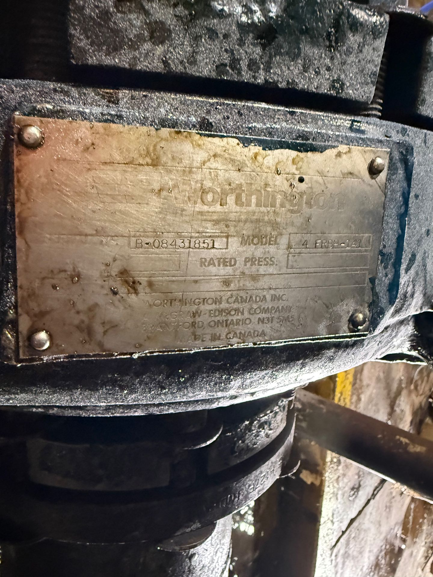 WORTHINGTON 4FRBH-141 PUMP & 25HP MOTOR ASSEMBLY - undefined