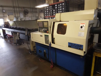 TSUGAMI BS26-III CNC SWISS SCREW MACHINE, 1" CAPACITY, 7-AXIS, C-AXIS, FANUC 18I-TB - undefined