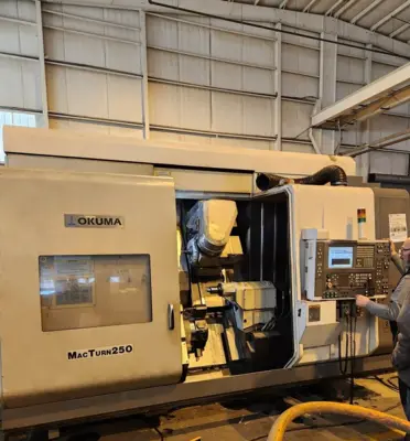 OKUMA MACTURN 250-2S/1000 5-AXIS CNC TURNING CENTER W/LIVE MILLING (3.15" BORE) - undefined
