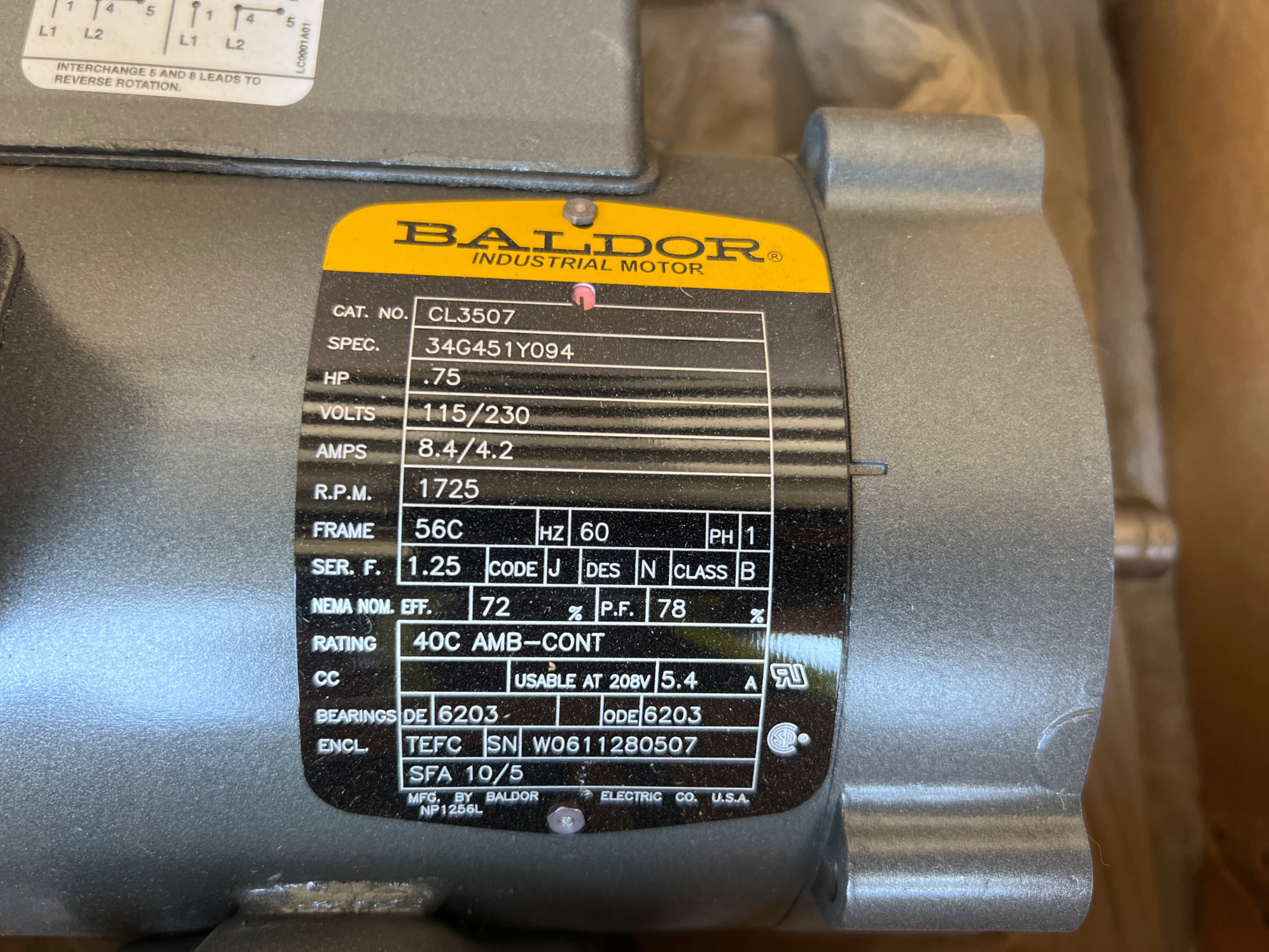 QTY 9: ELECTRIC MOTORS - undefined