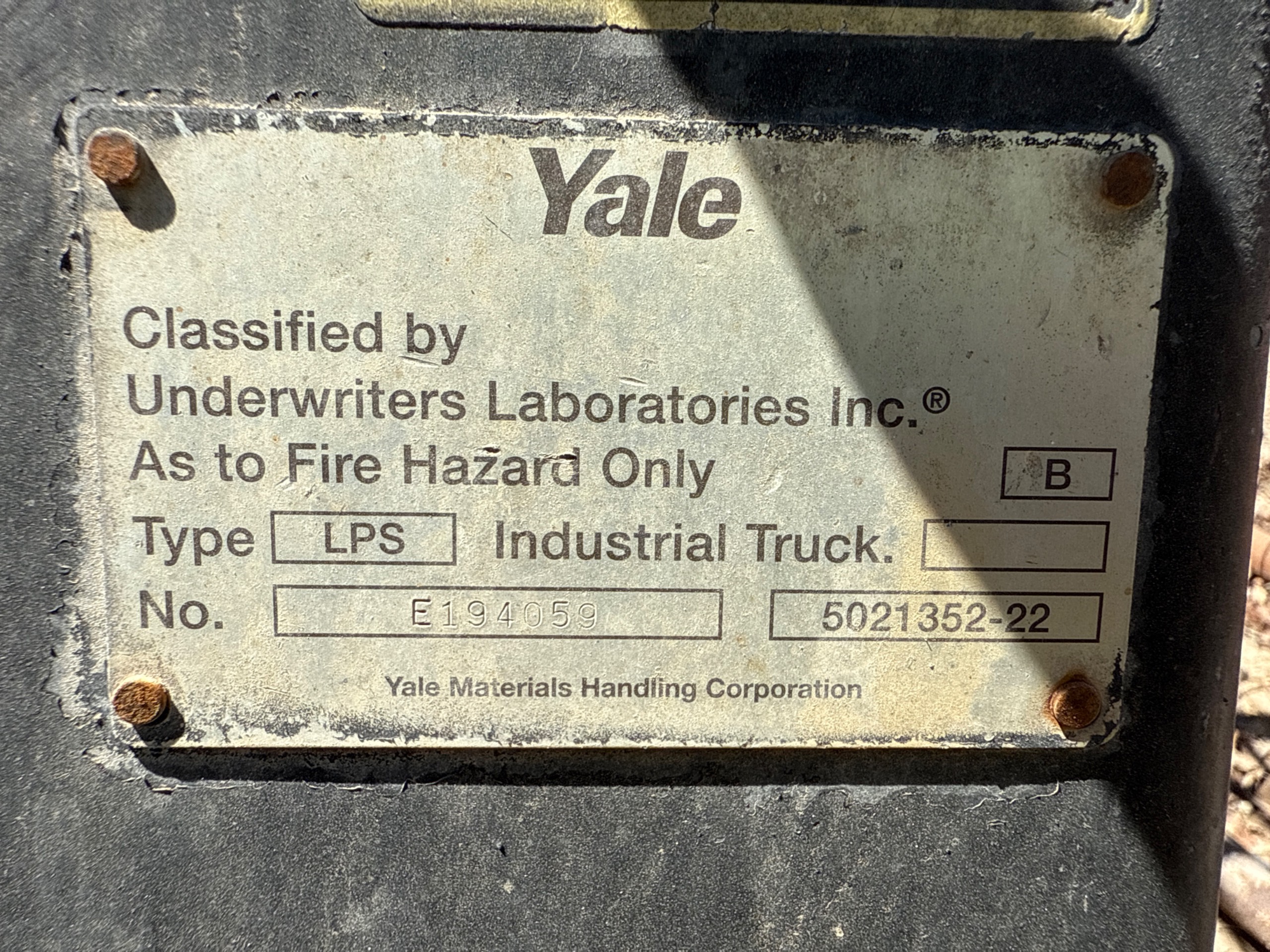 YALE SIT-DOWN FORKLIFT - undefined
