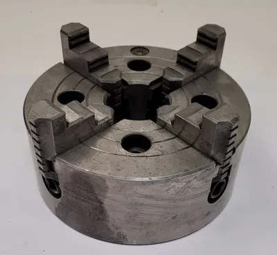 YAMAKAWA 4 JAW LATHE CHUCK, 6-1/4" OVERALL DIAMETER, FOR SUPER SPACER APPLICATION - undefined
