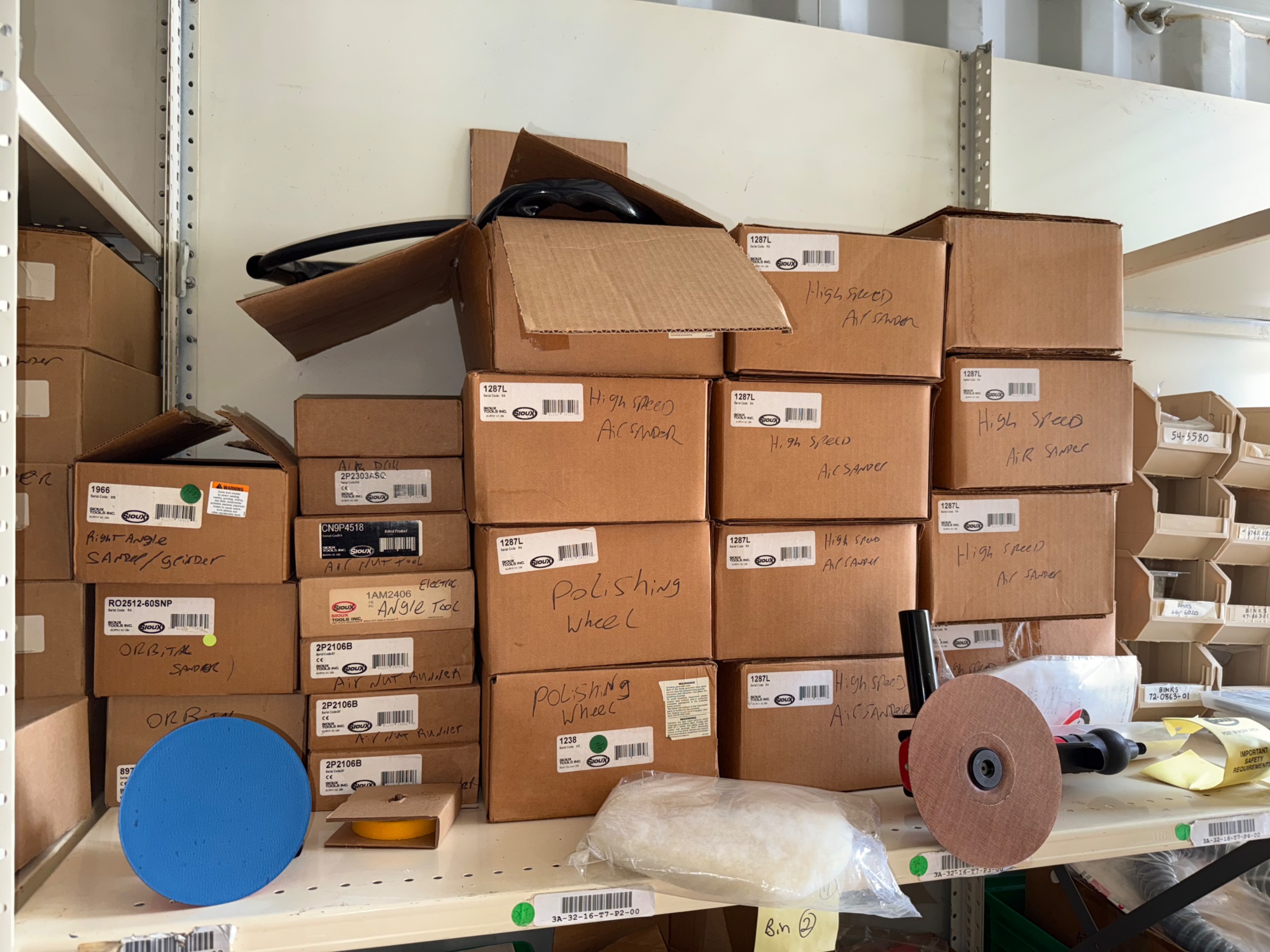 BULK INVENTORY OF INDUSTRIAL PARTS AND TOOLS - undefined
