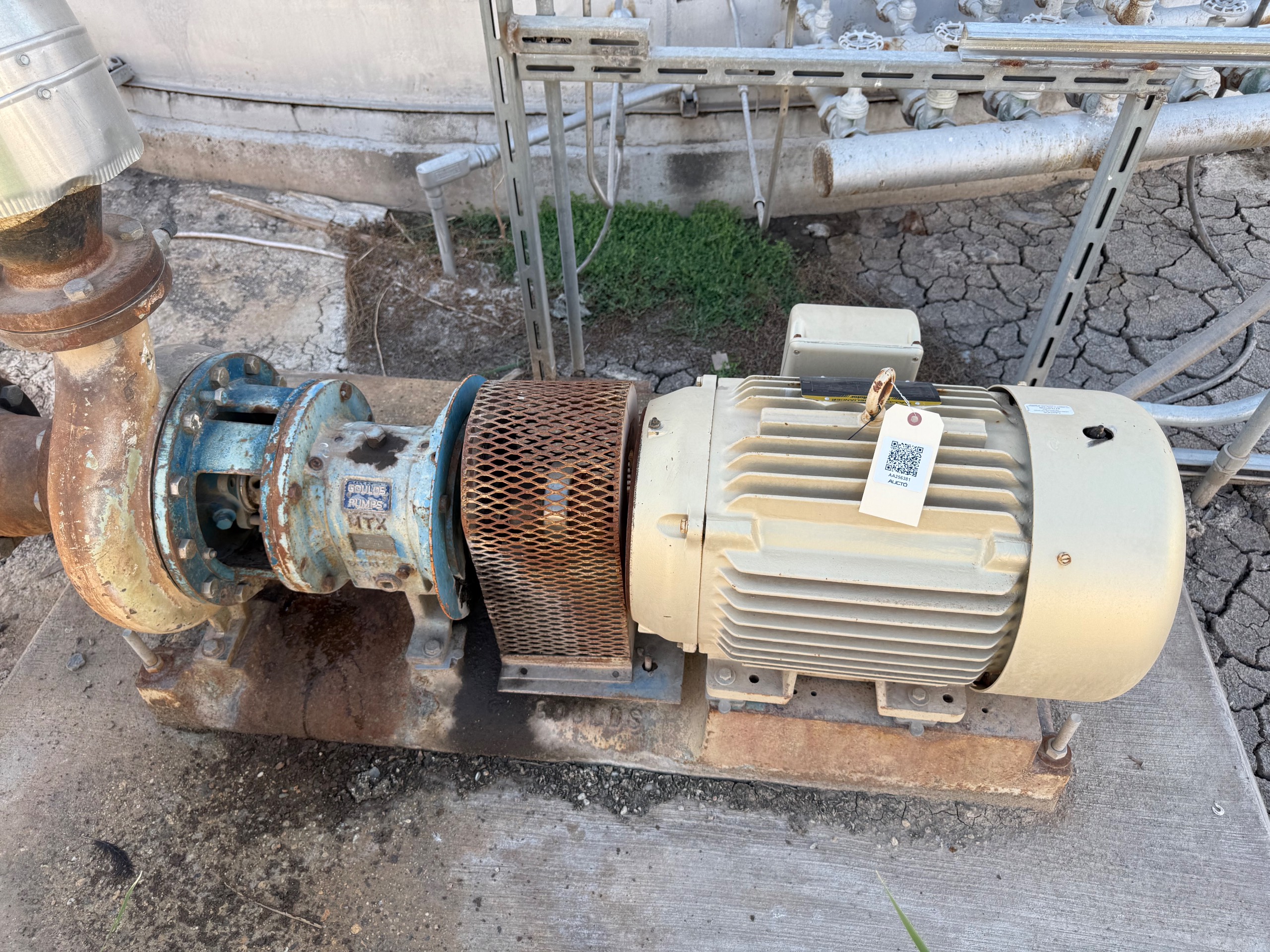 GOULDS 3196 PUMP & 30 HP MOTOR ASSEMBLY - undefined