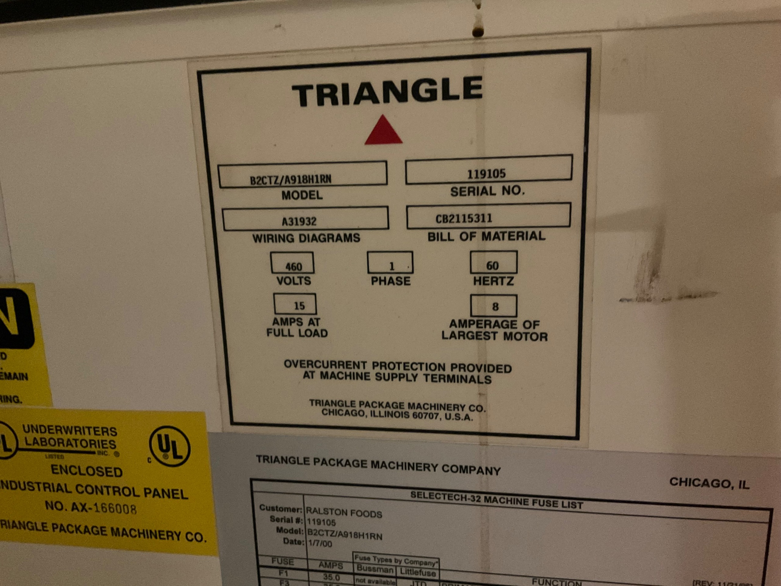 TRIANGLE B2CTZ/A918H1RH BAGGER - undefined