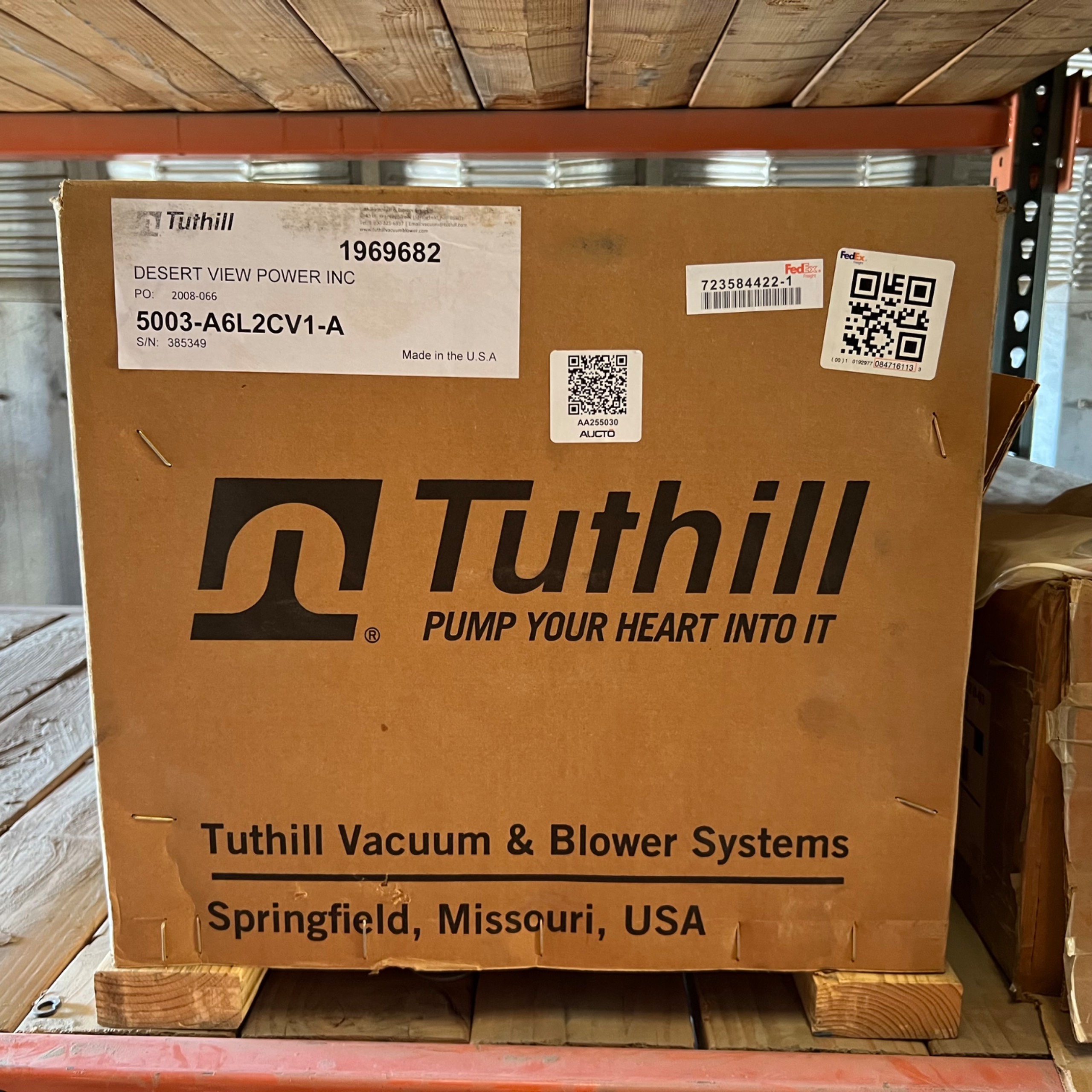 2020 TUTHILL 5003-A6L2CV1-A BLOWER - undefined