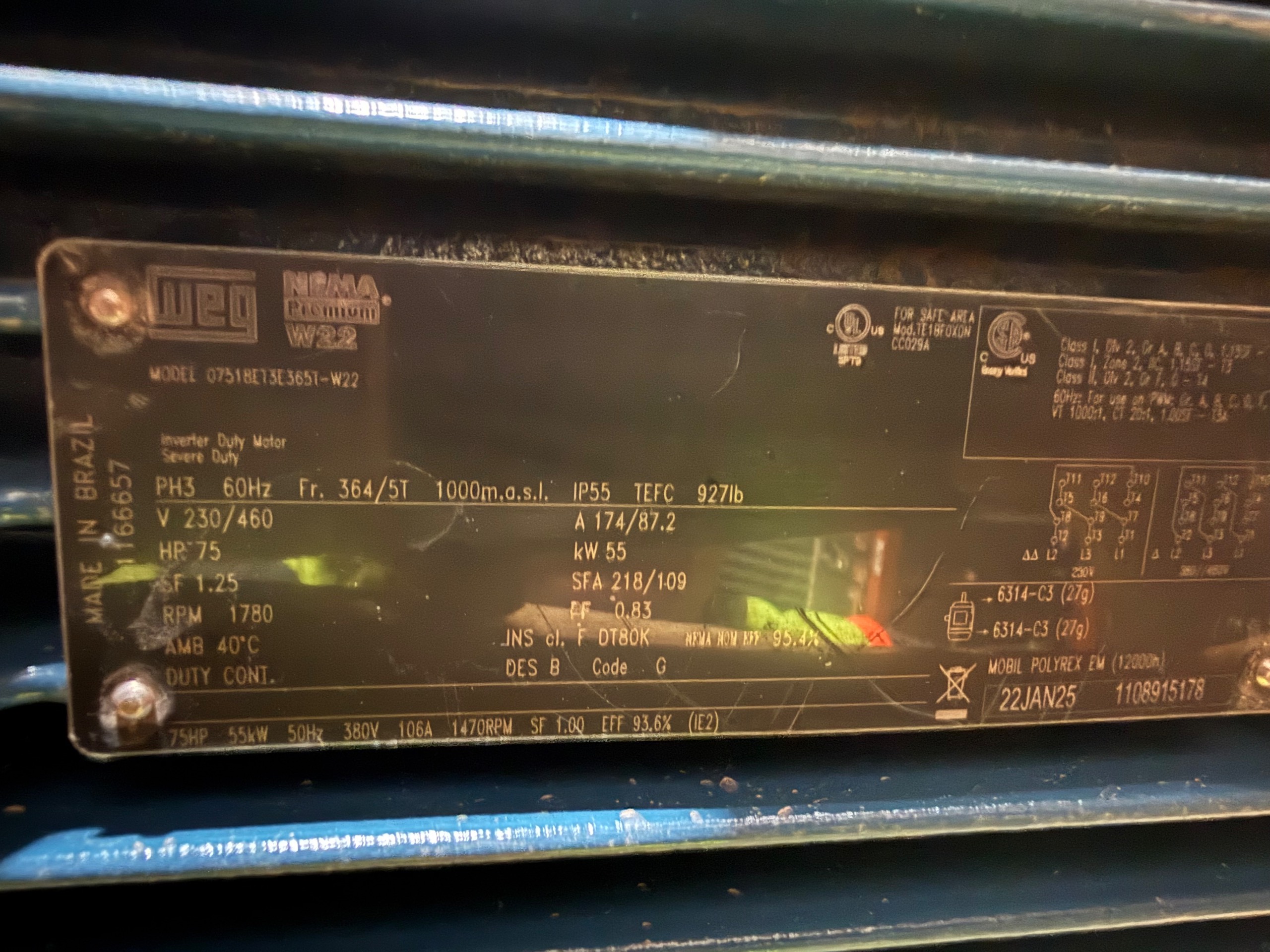 2025 WEG 07518ET3E365T-W22 AC MOTOR - undefined